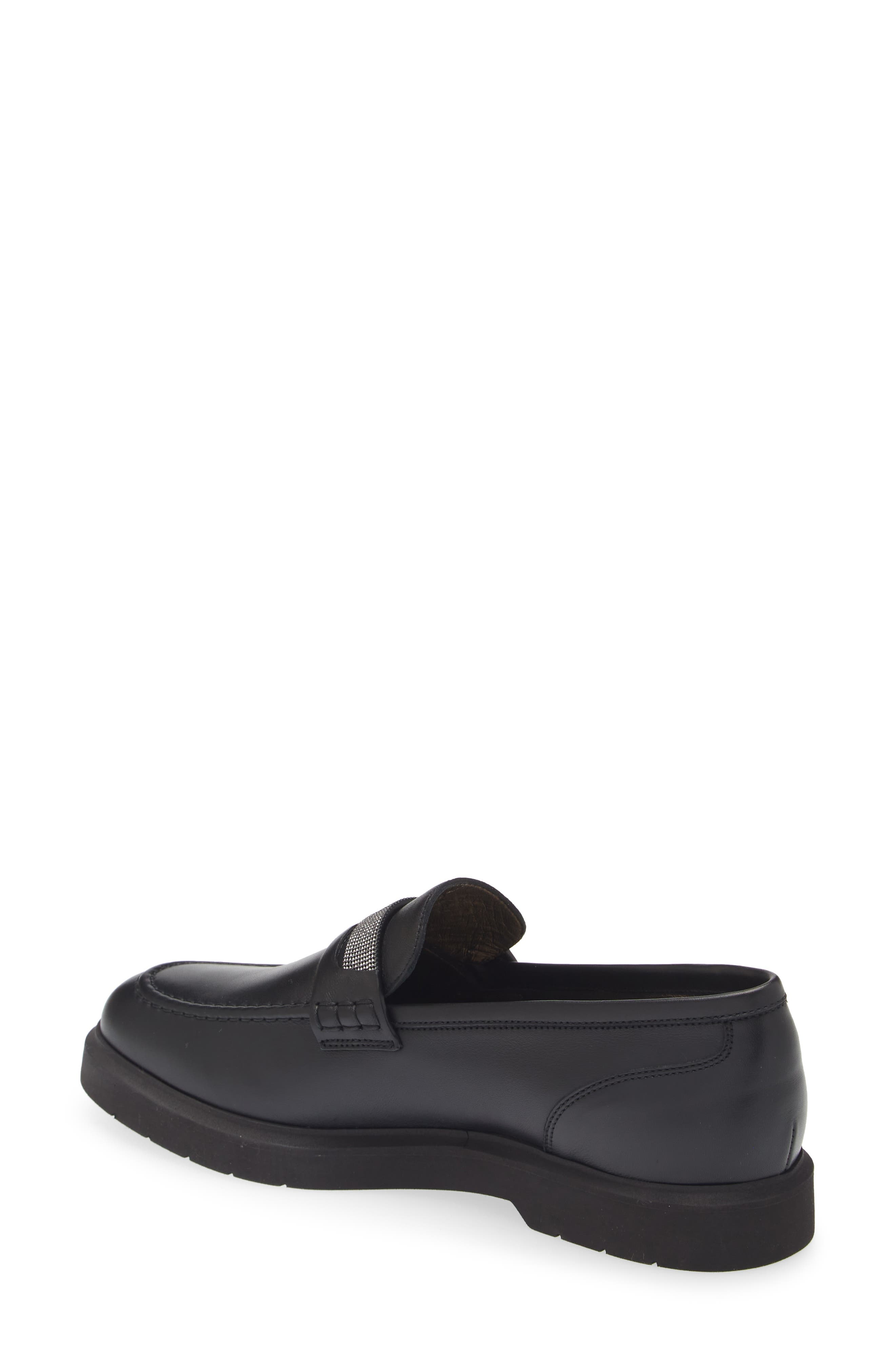 Monili Trim Leather Loafer - 2
