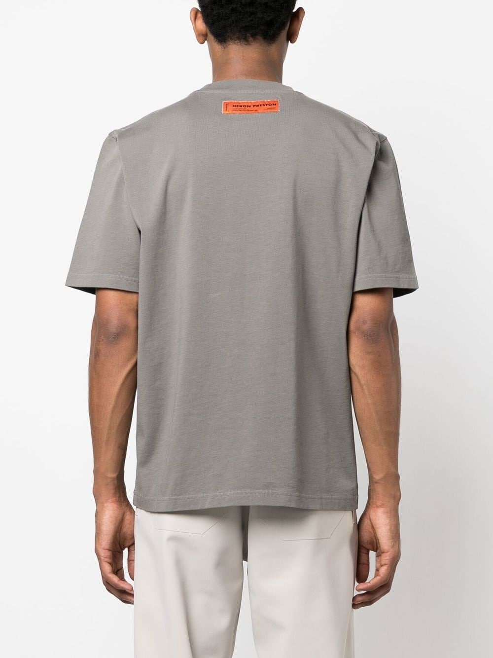 logo-patch crew neck T-shirt - 4