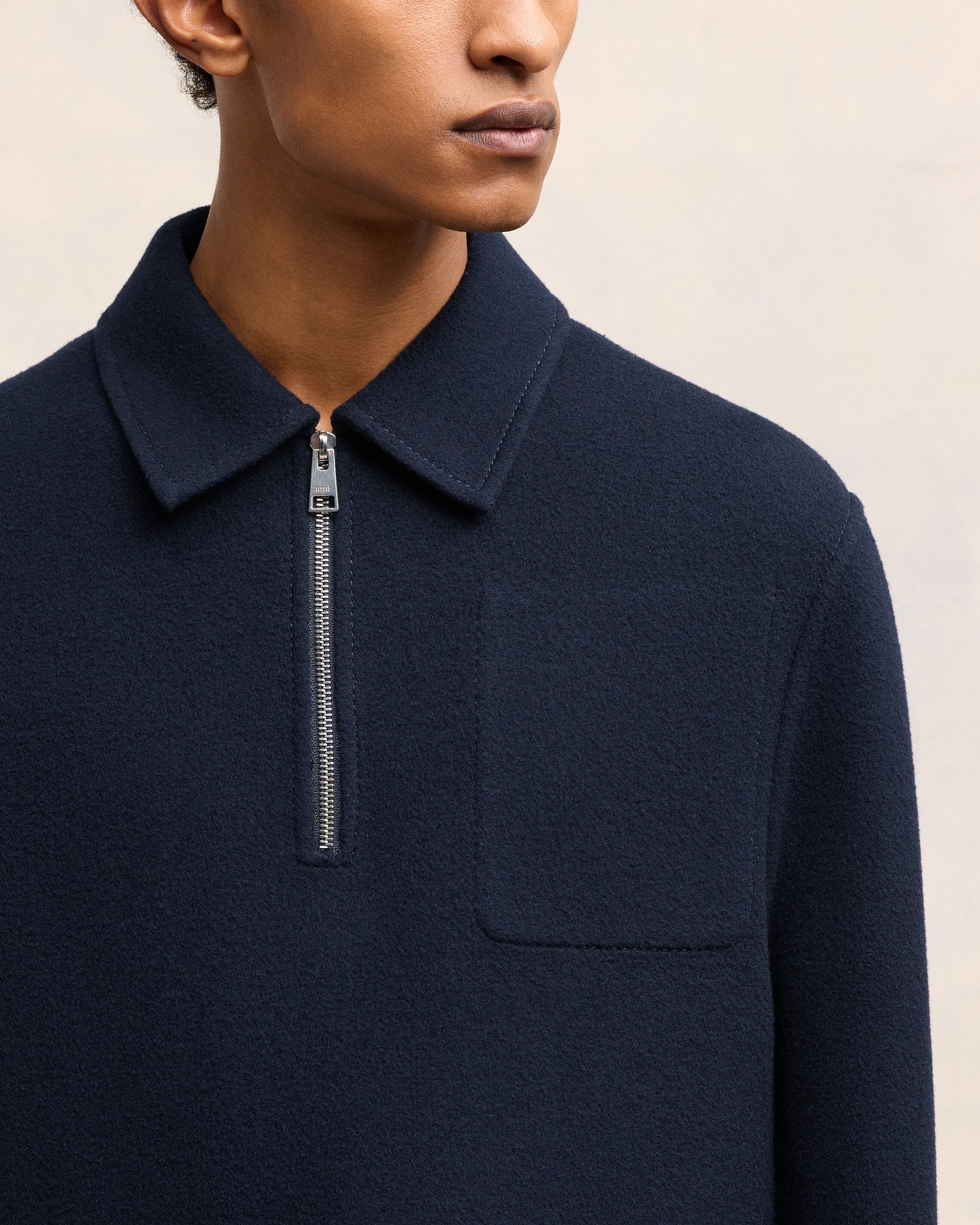 SEMI ZIPPED JACKET - 4