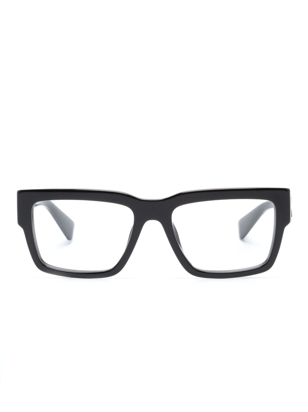 logo-plaque rectangle-frame glasses - 1