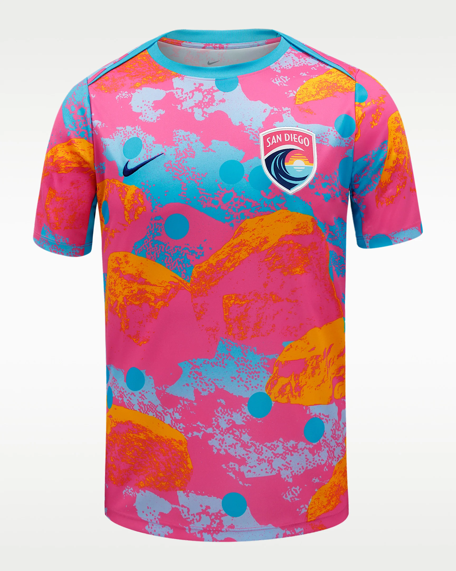 San Diego Wave FC Men's Nike NWSL Short-Sleeve Pre-Match Top - 1