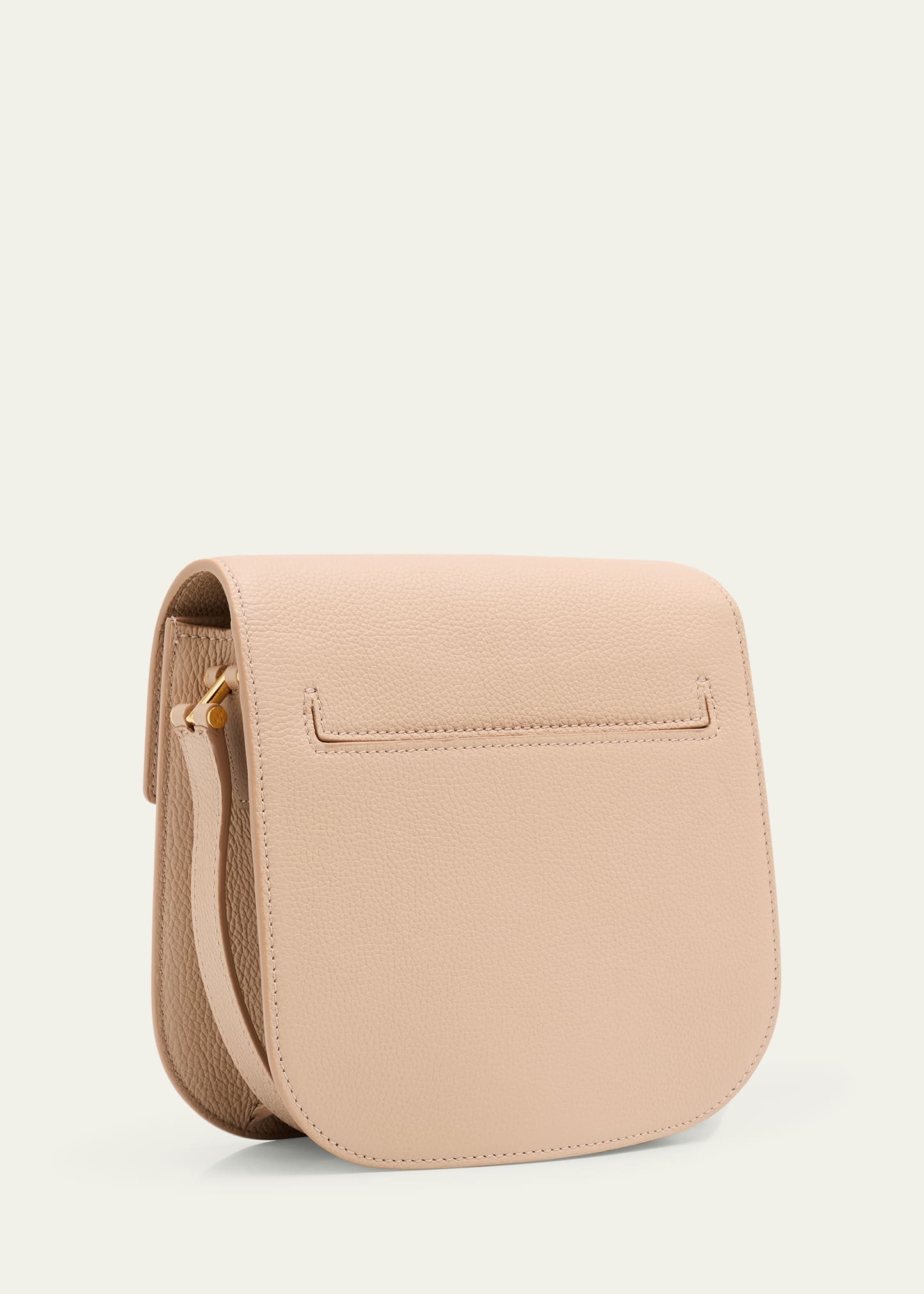 Tara Mini Crossbody in Grained Leather with Leather Strap - 3