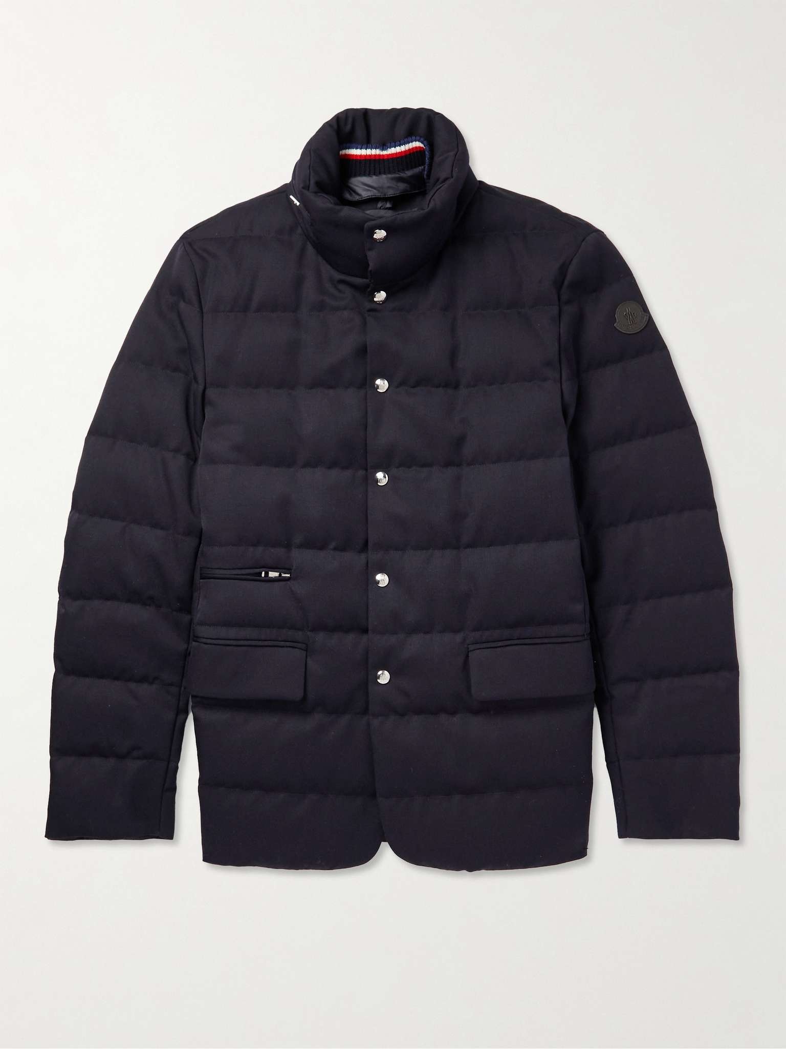 Bess Convertible Nylon-Trimmed Quilted Wool Down Jacket - 1