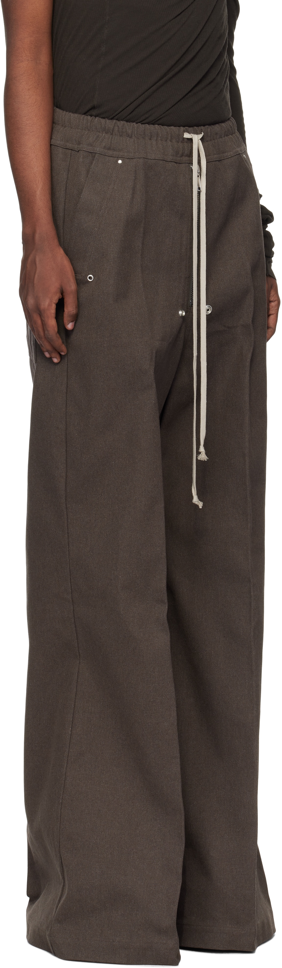 Brown Porterville Wide Bela Trousers - 4