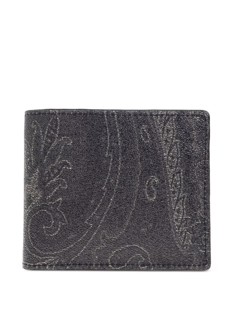 paisley-print bi-fold wallet 1