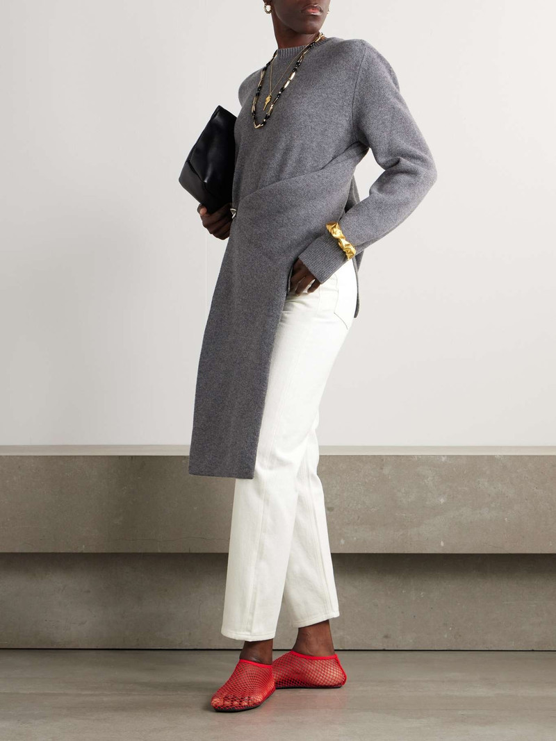 Jil Sander Cropped high-rise straight-leg jeans Off-white outlook