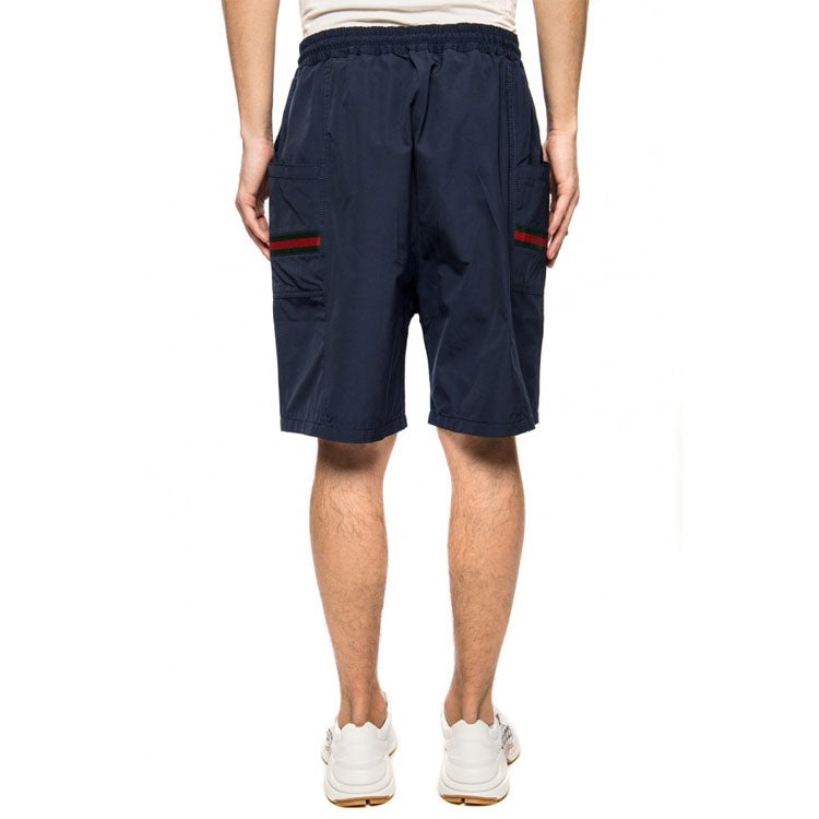 Gucci Solid Color Casual Shorts Dark Blue 604172-XDA17-4206 - 4