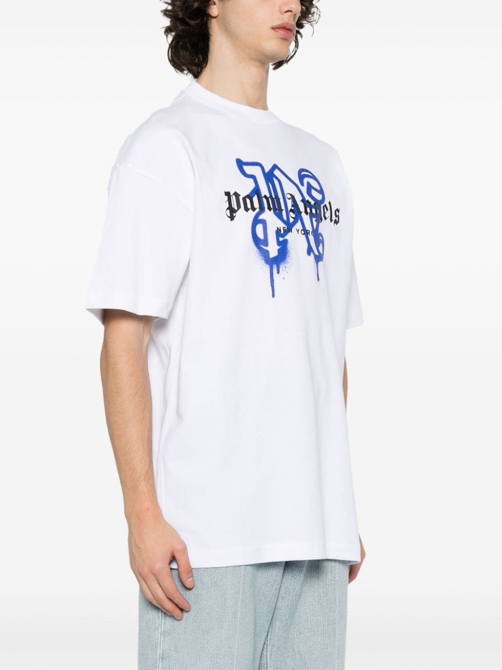 grafitti-print T-shirt - 3