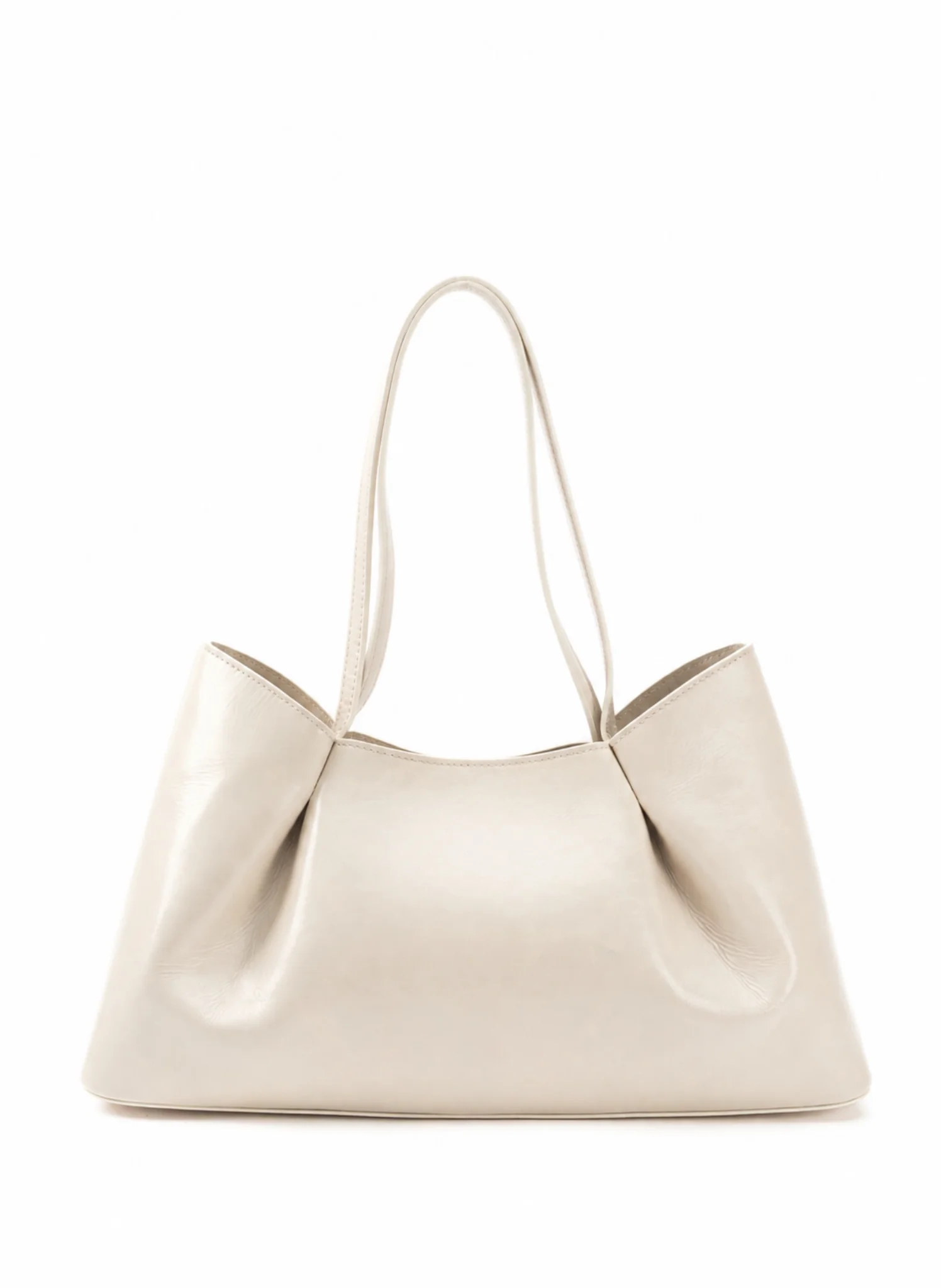 Dimple Tote Medium Vintage Leather Ivory - 1