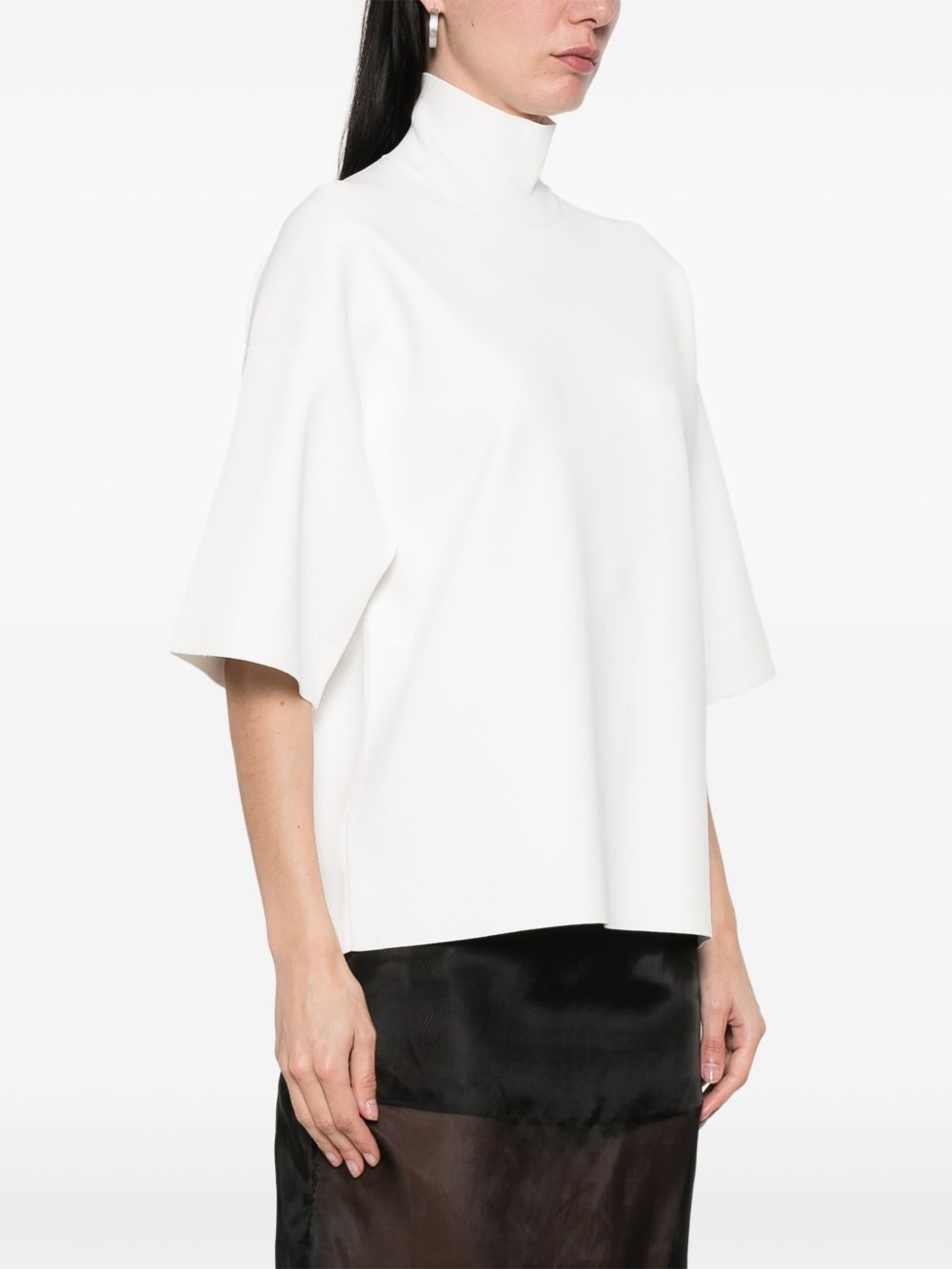high-neck T-shirt - 3