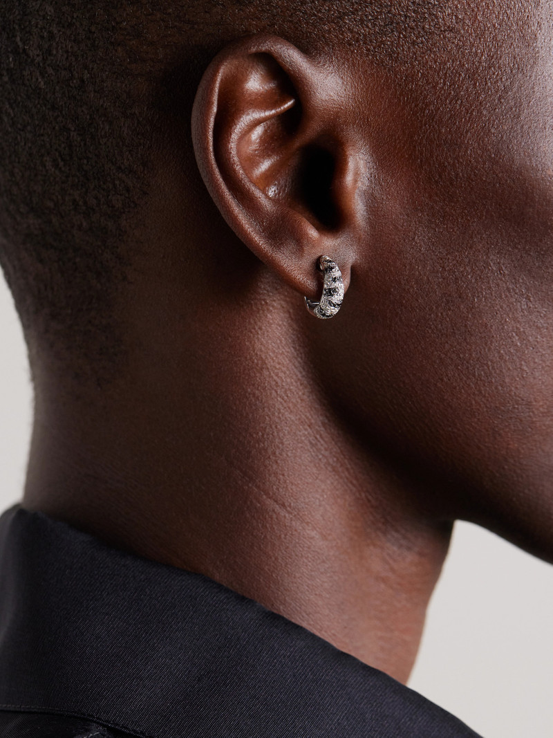 Yvonne Léon Zèbre 18-karat White Gold Diamond Earrings outlook