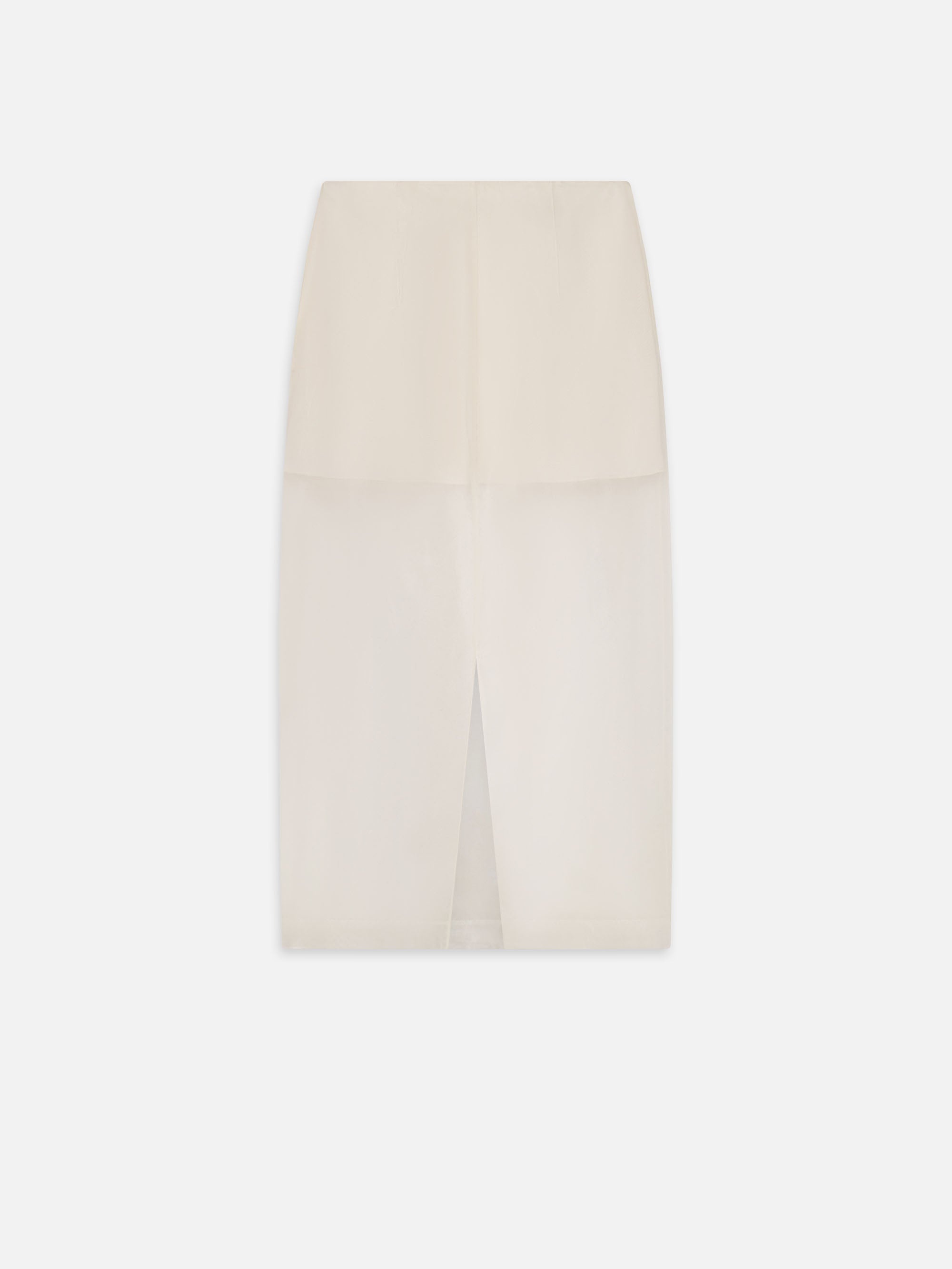The Silk Organza Skirt in Alabaster - 4