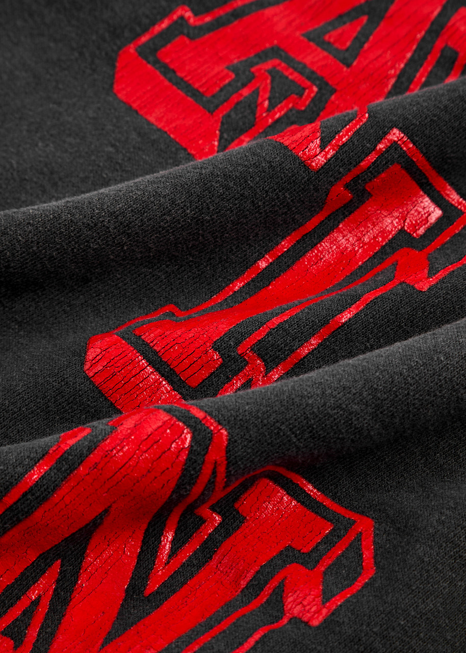 Angel of Death printed hooded cotton sweatshirt - 5