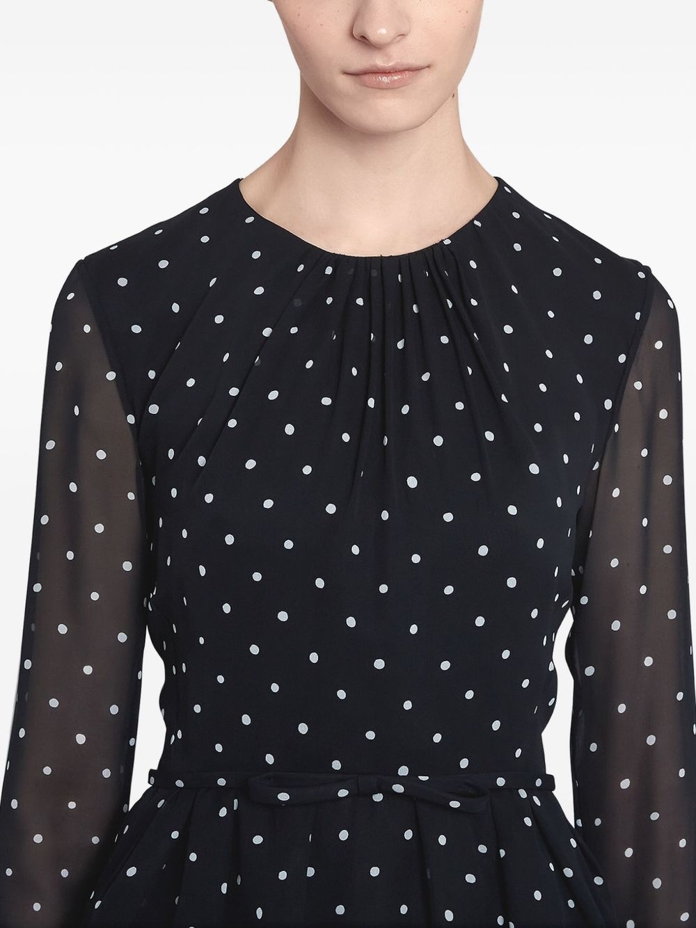 polka-dot ruffled dress - 5