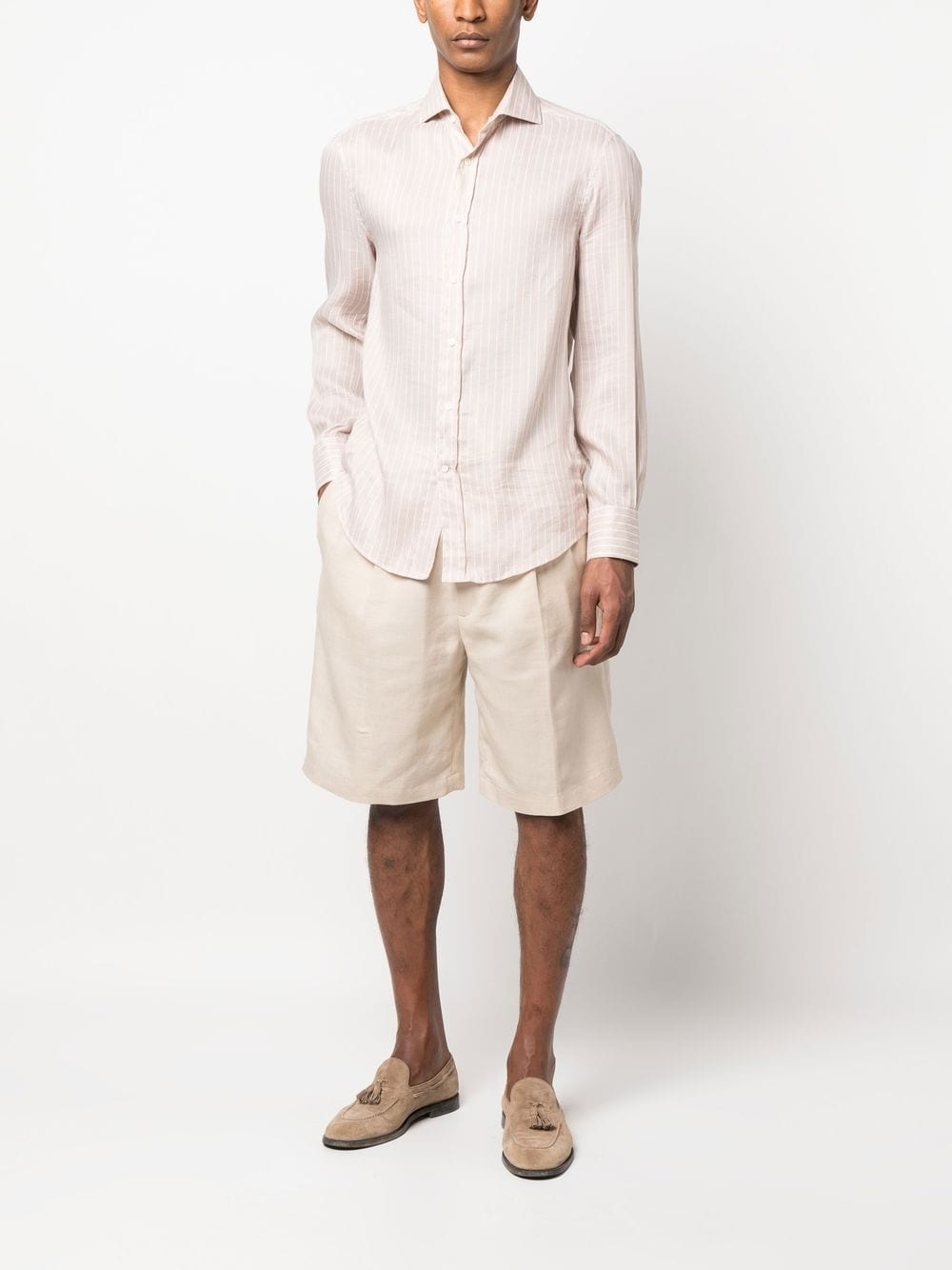 long-sleeve striped shirt - 2