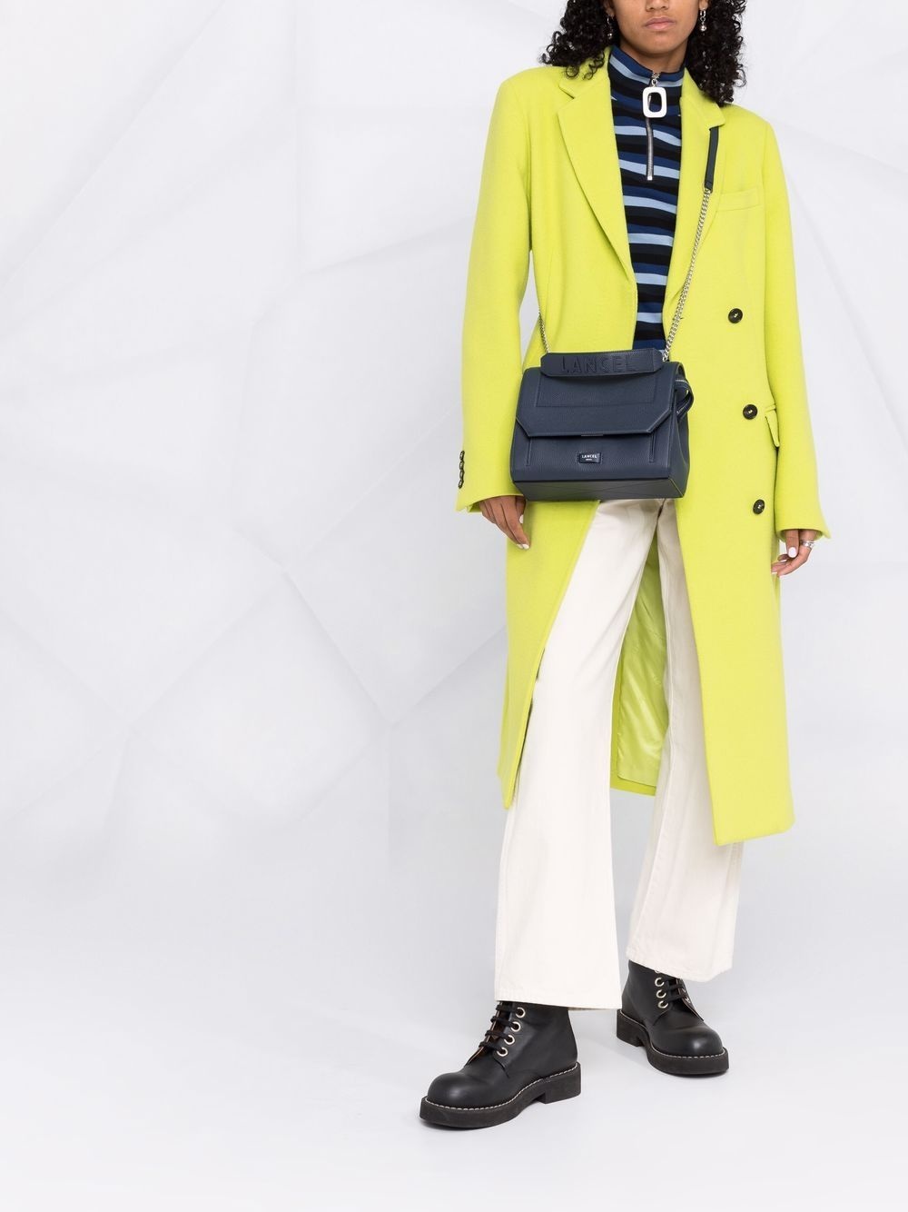 logo-print leather tote bag - 2