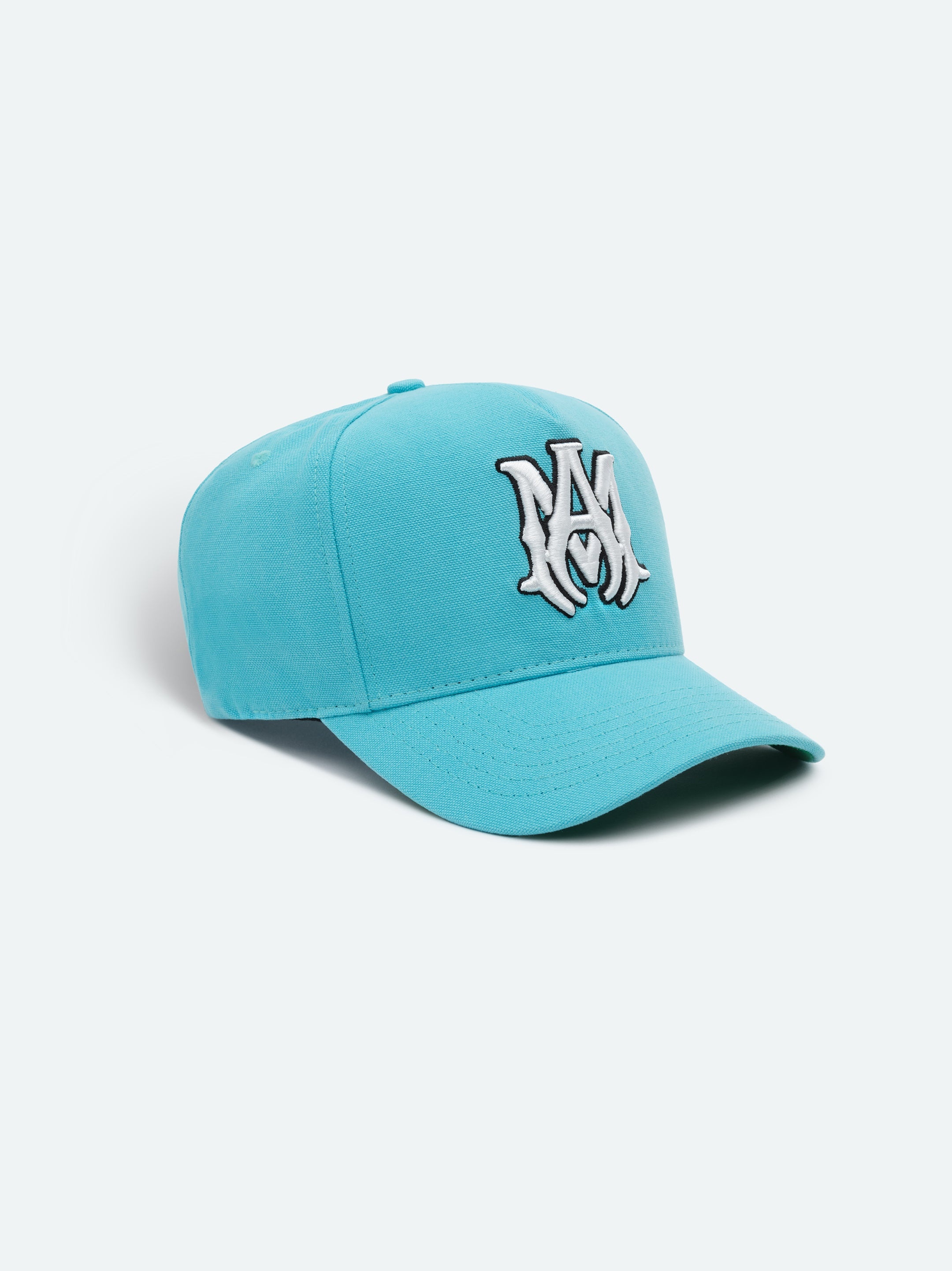 XO FULL CANVAS HAT- AQUA/WHITE - 2