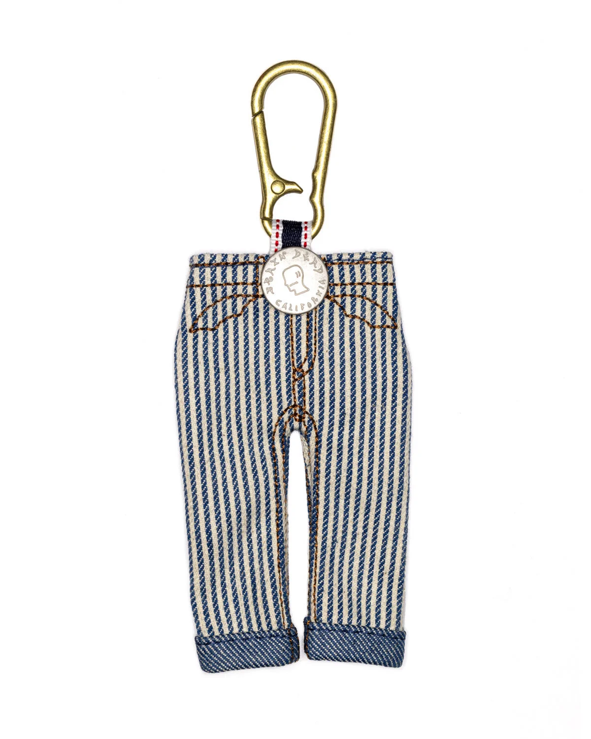 Type 00 Denim Keychain Charm - Hickory Stripe - 1