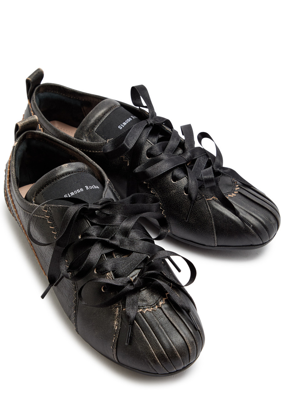 Simone Rocha Ballerina Grip Leather Sneakers - 3