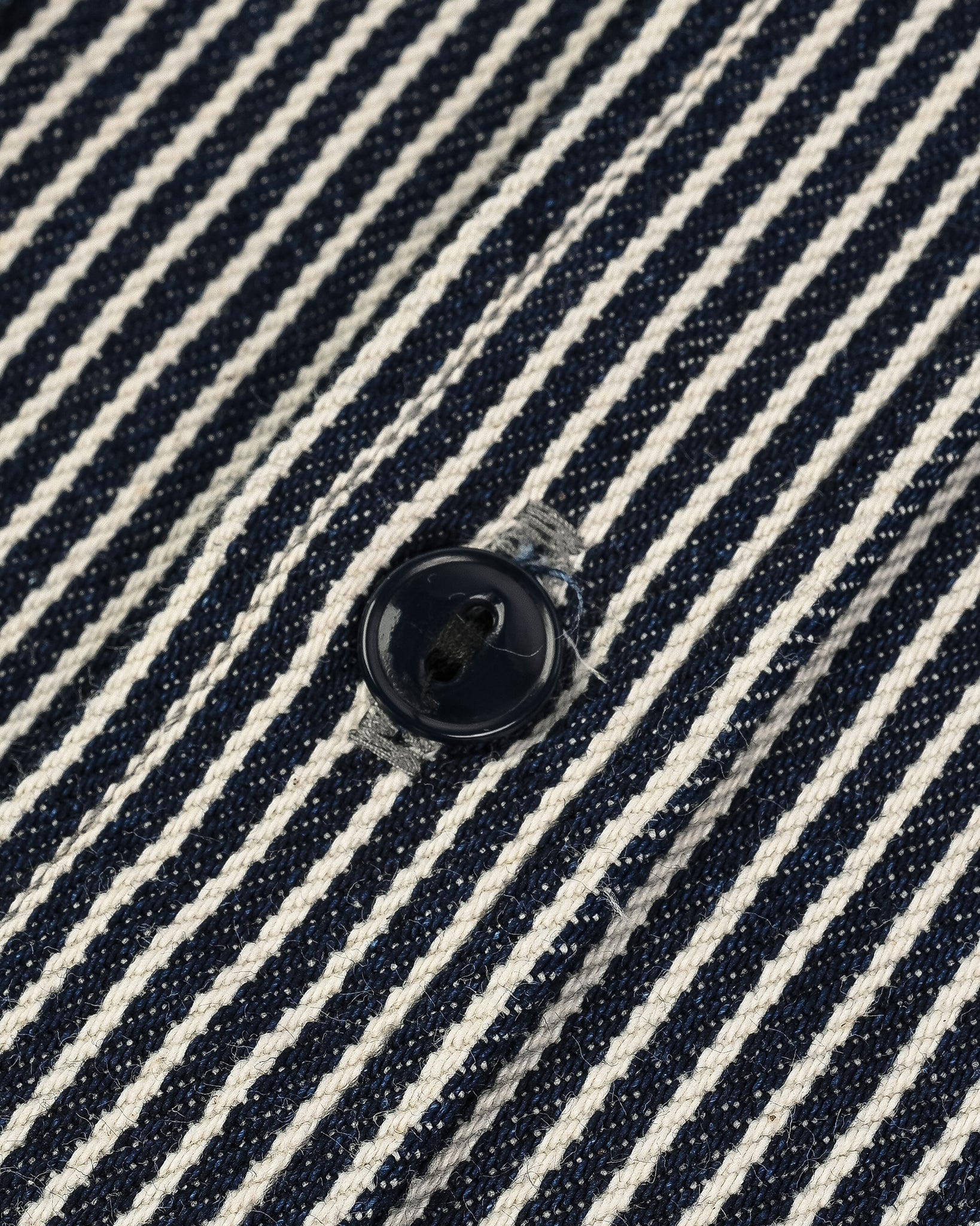 IHSH-274-IND 12oz Hickory Stripe Work Shirt - Indigo - 11