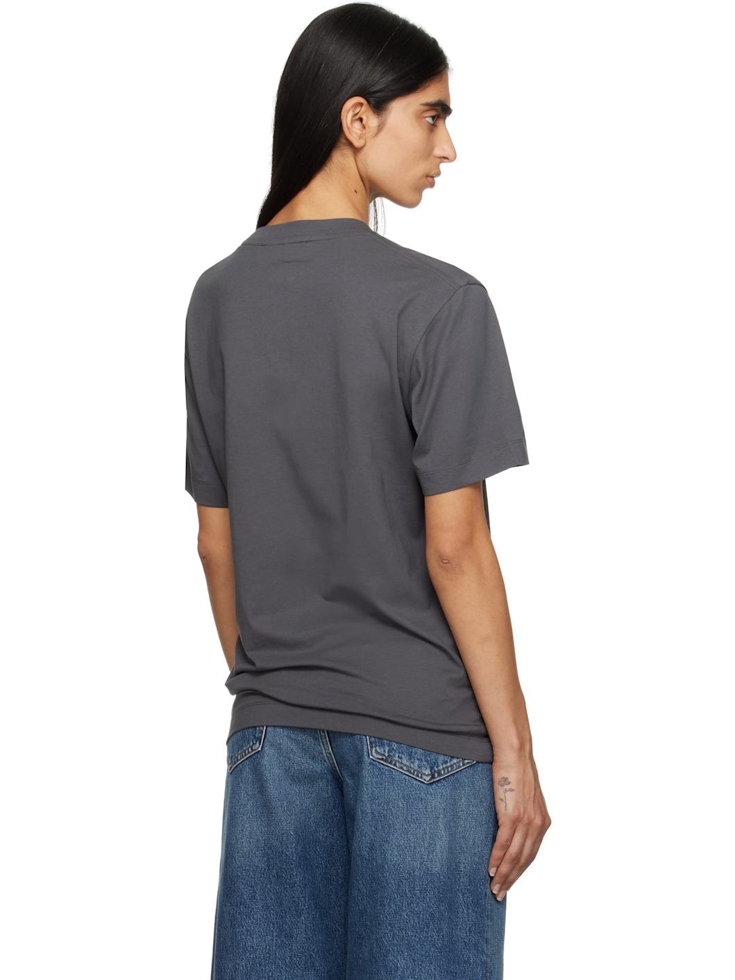 Gray 'Untitled' Regular T-shirt - 3