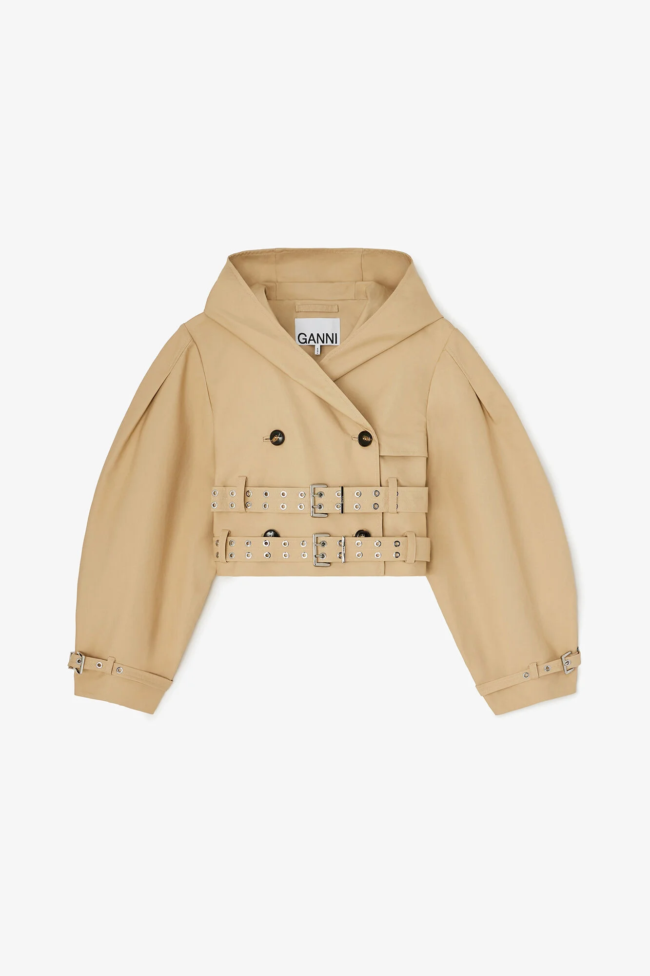 TRENCH JACKET IN DOUBLE COTTON - 1