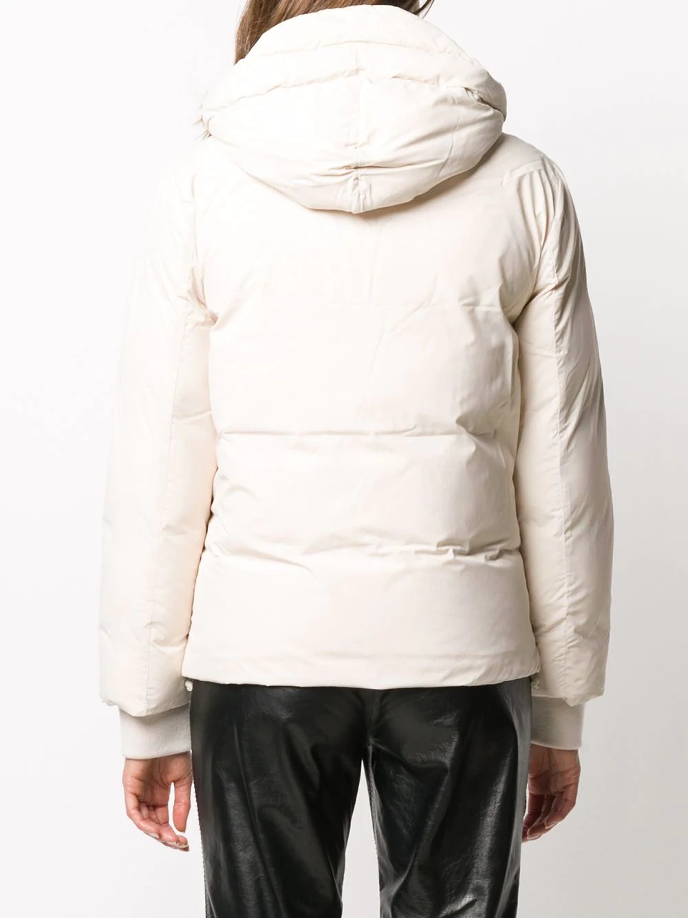 logo patch puffer jacket - 4