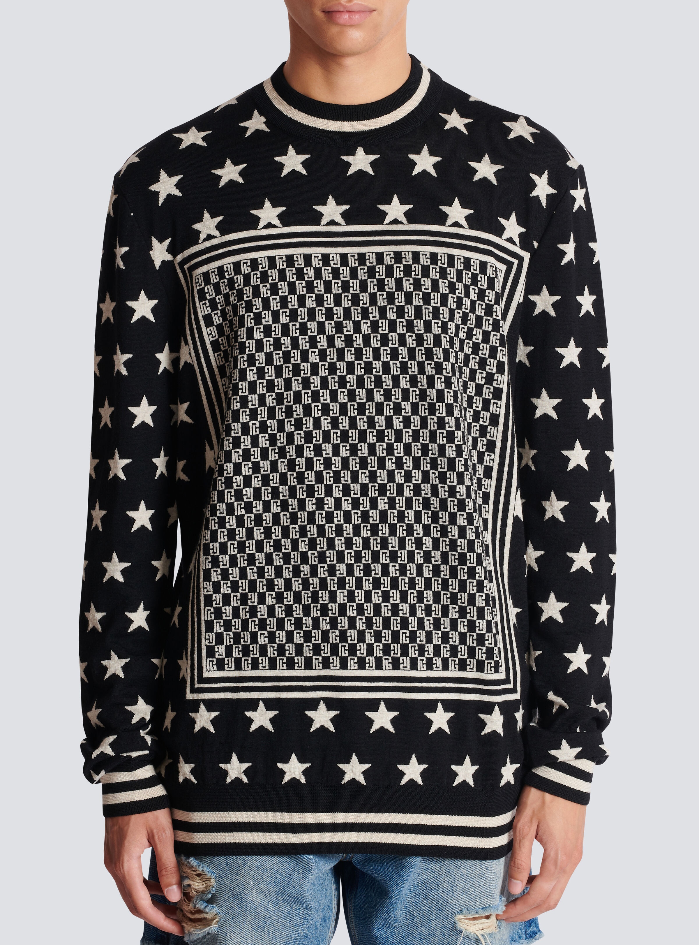 Mini monogram stars jumper - 5