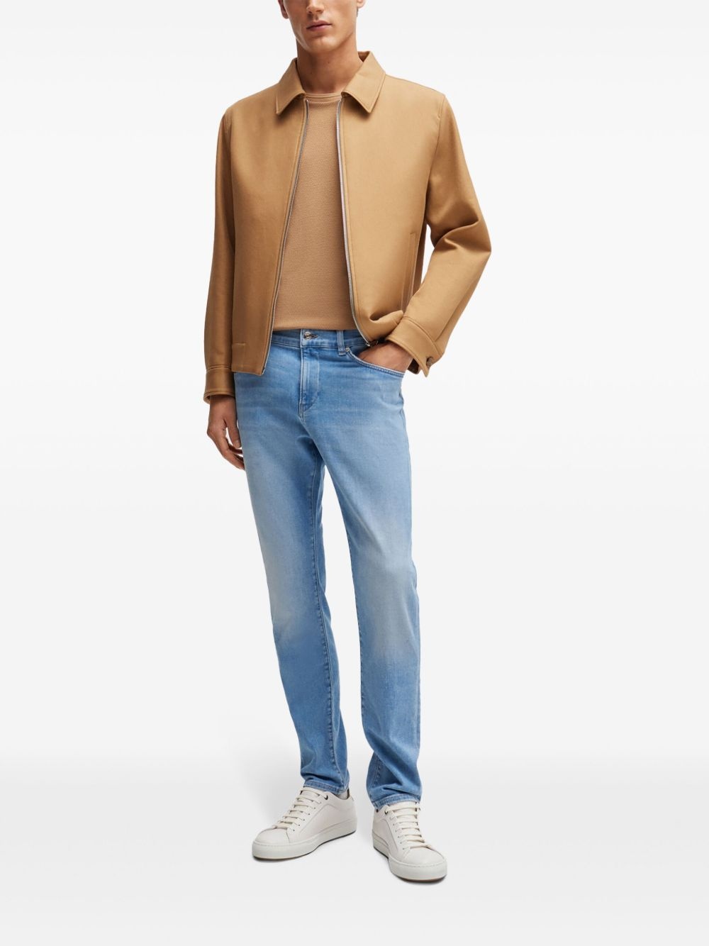 slim-fit cotton jeans - 2