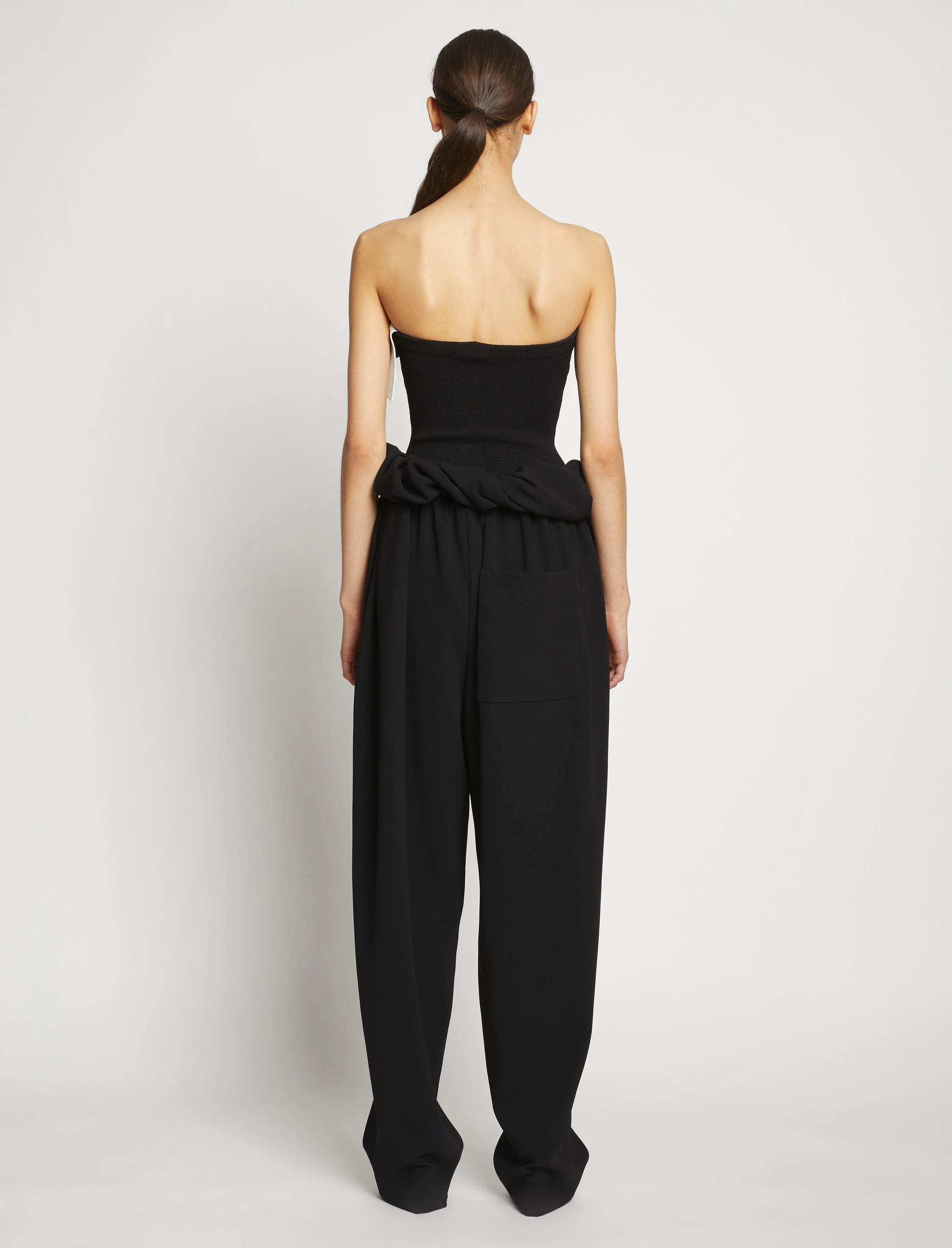 Textured Viscose Strapless Knit Top - 5