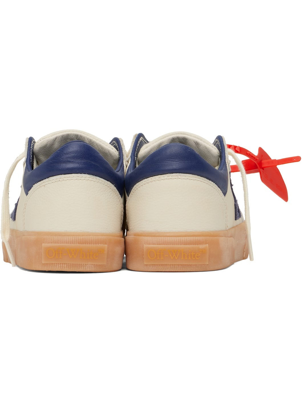 & Blue Vulcanized Vintage Sneakers - 2