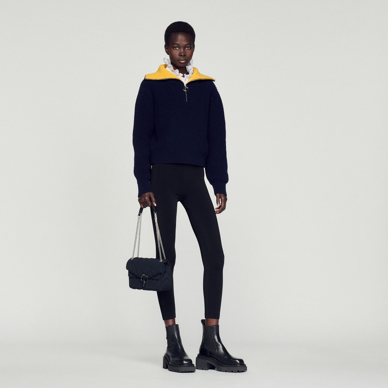 Sandro Quilted nylon Yza bag outlook