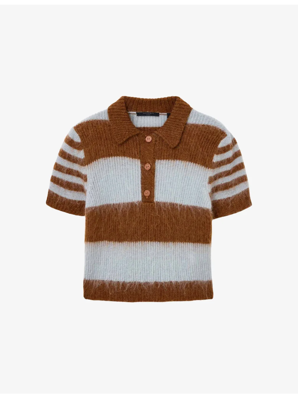 Clem Striped Knitted Polo Shirt - 1
