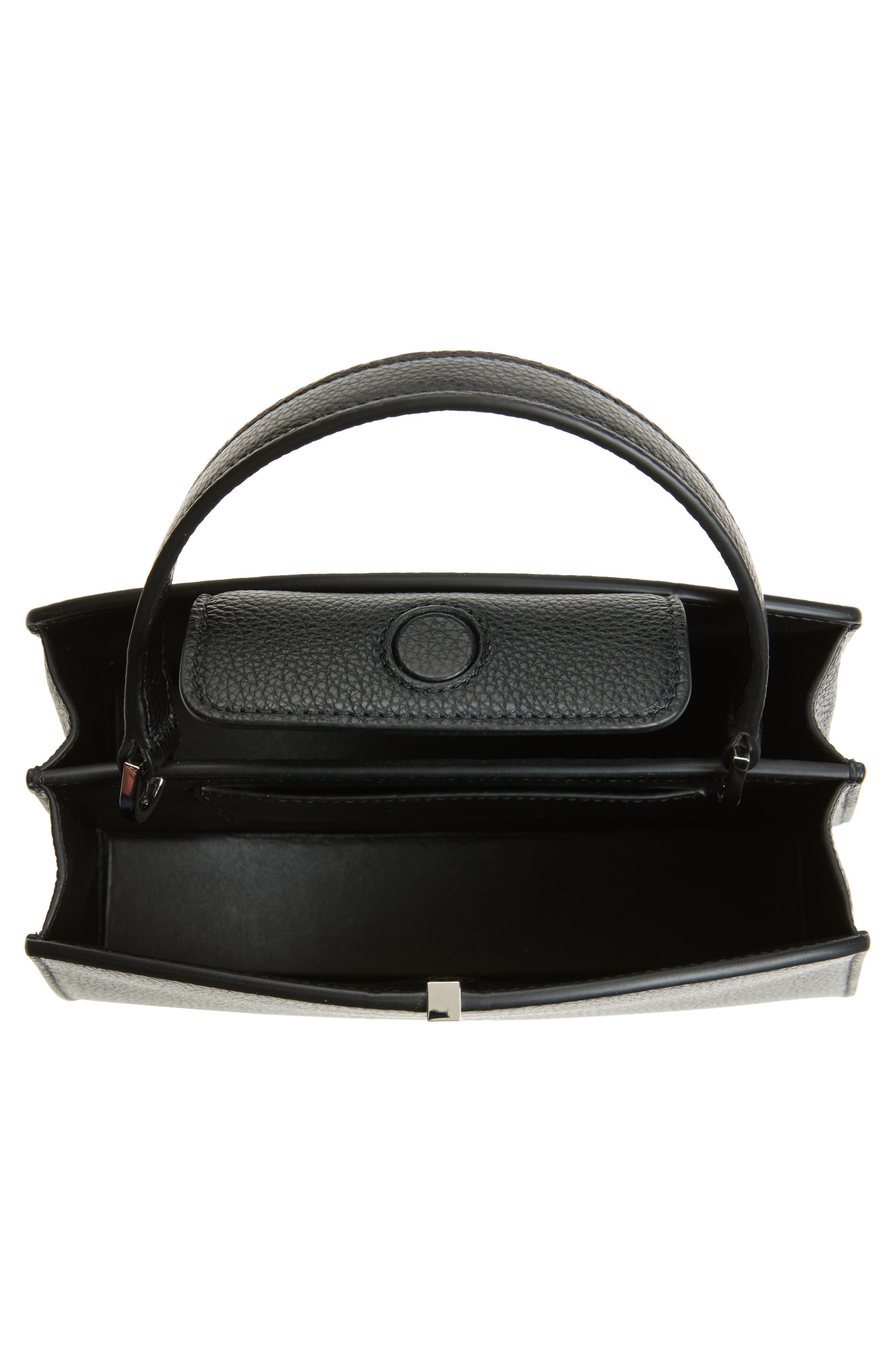 SAVETTE Florence 20 Leather Top Handle Bag in Black at Nordstrom - 4