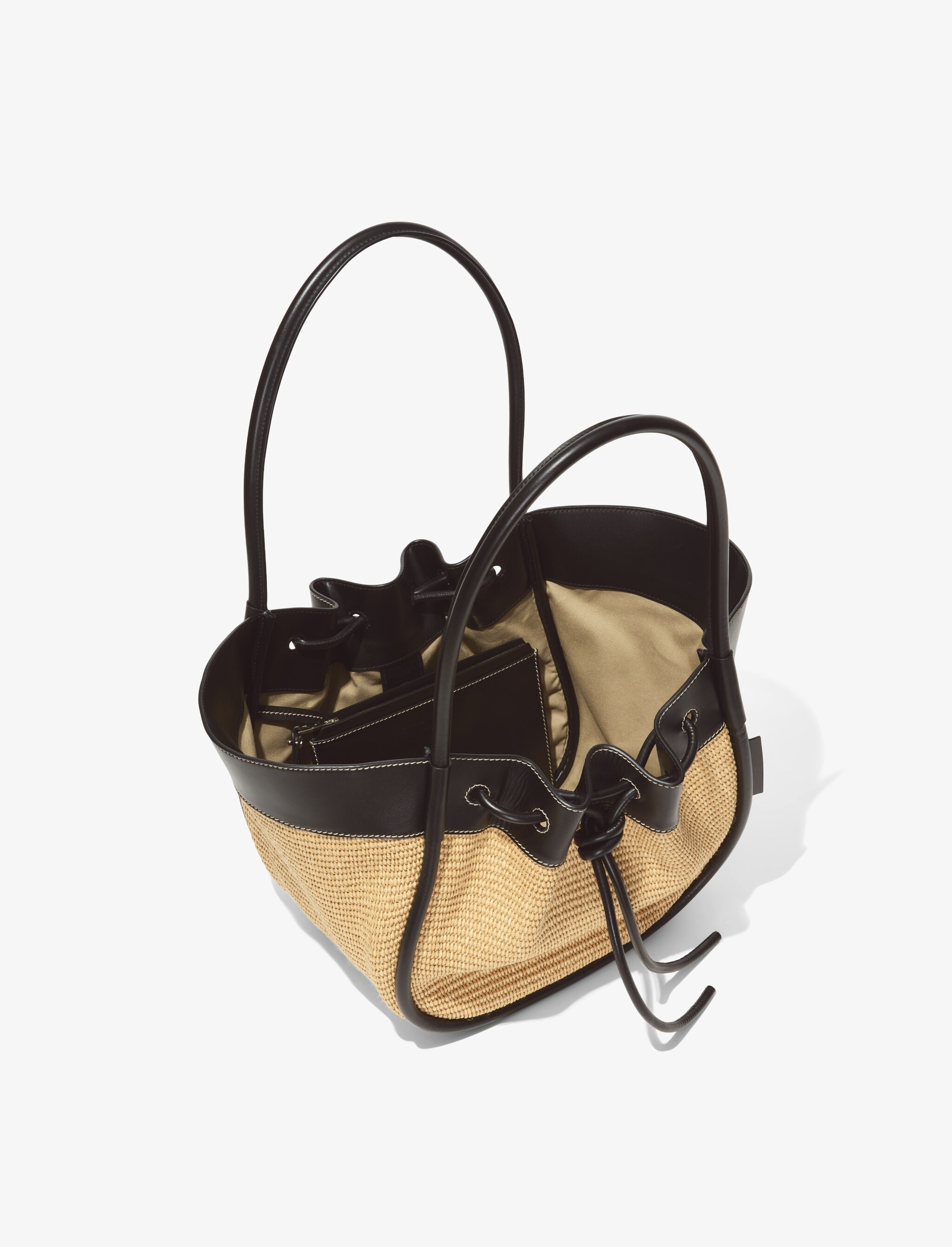 Raffia Ruched Tote - 5