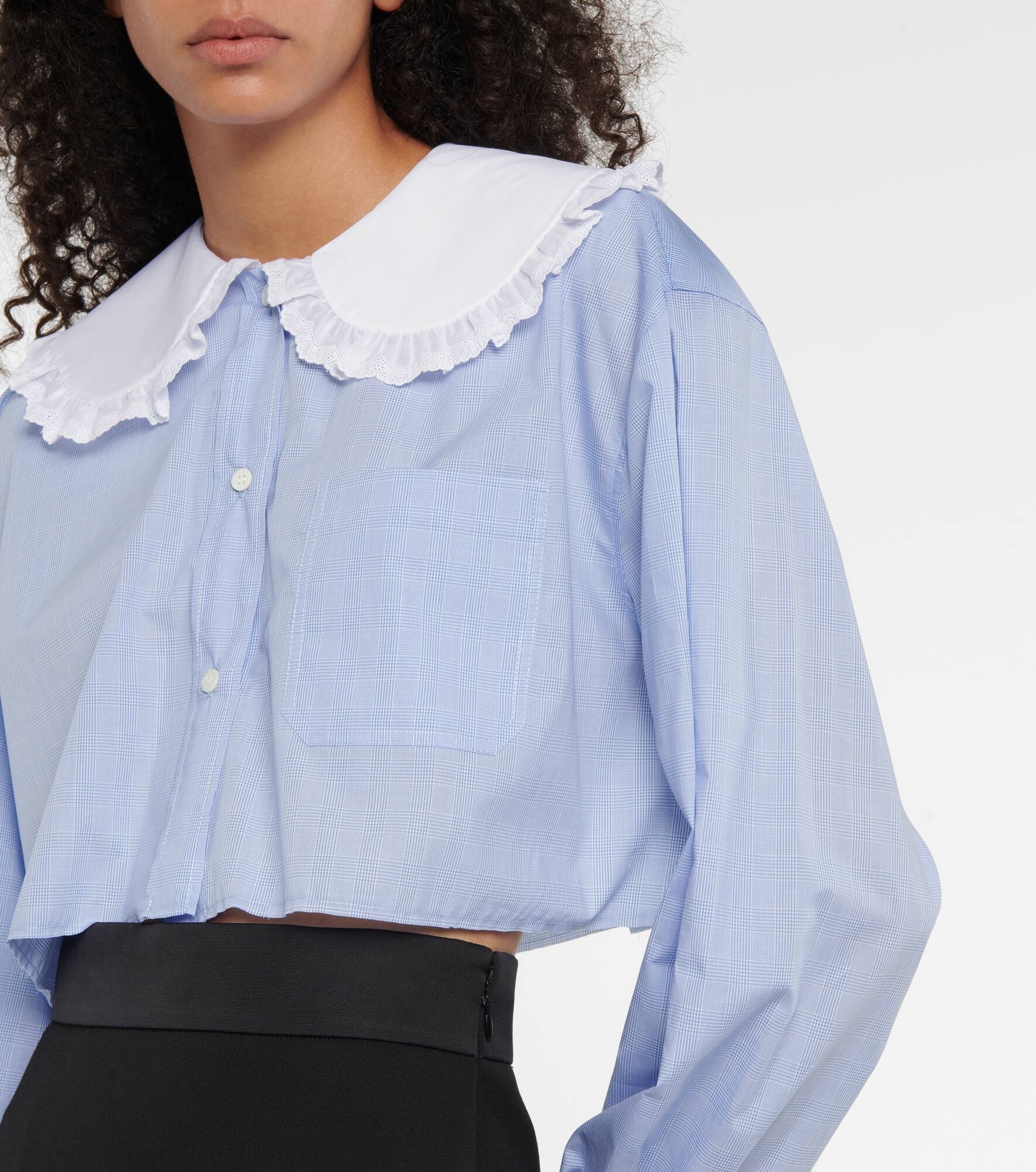 Cotton poplin blouse - 4