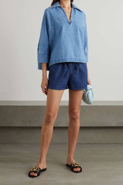 Valentino Embellished denim blouse outlook