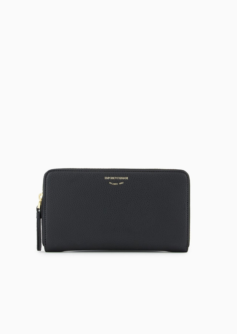 Deer-print MyEA wallet with wrap-around zip 1