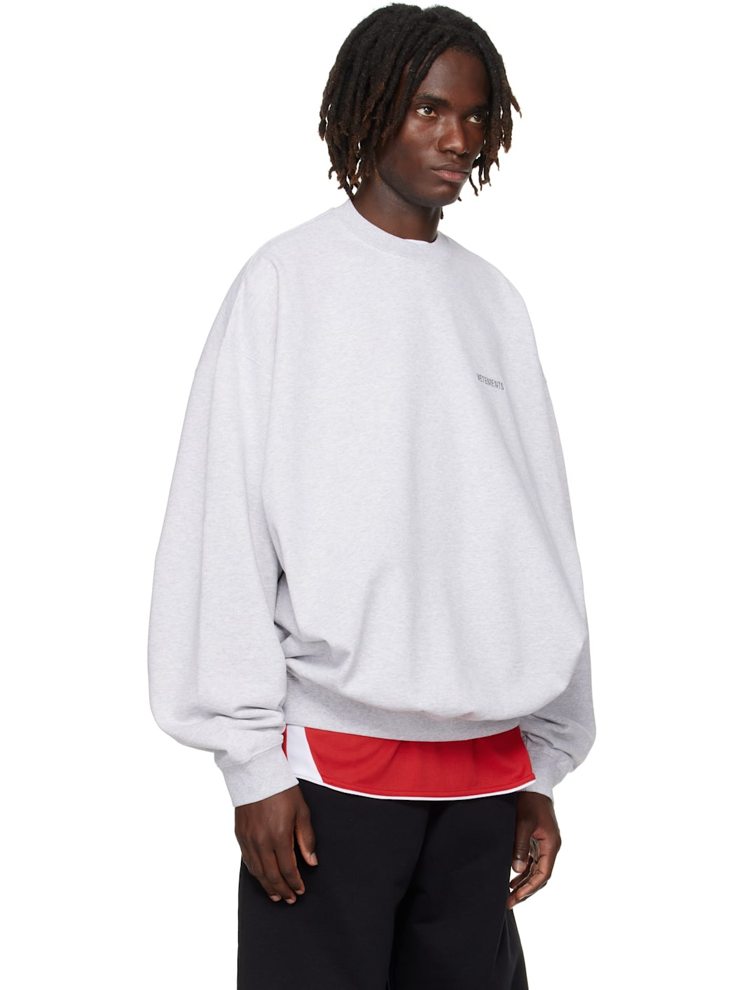 Gray Logo Oversized Sweatshirt - 2