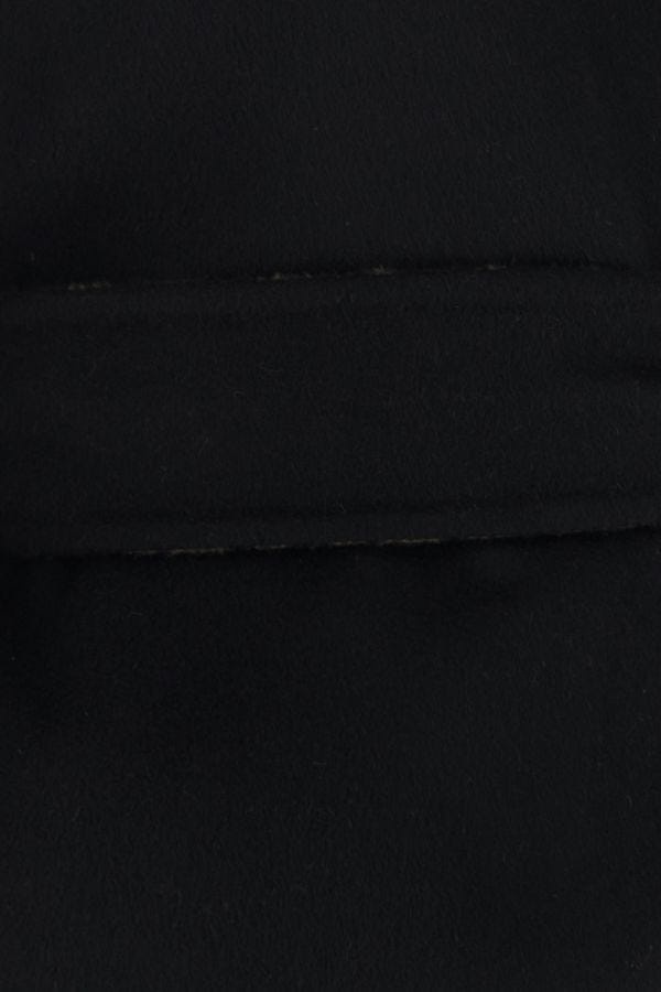 Black wool blend coat - 3