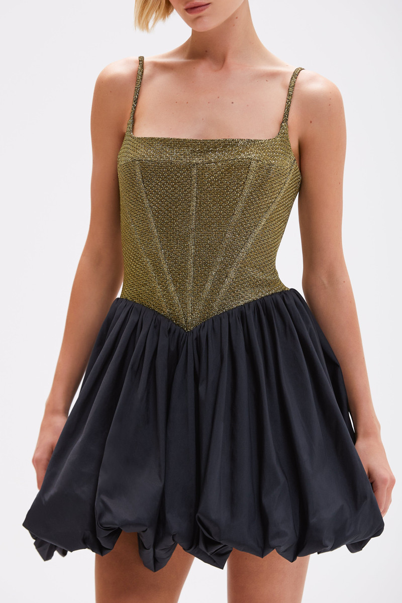 PatBO GOLDEN WEAVE MINI DRESS outlook