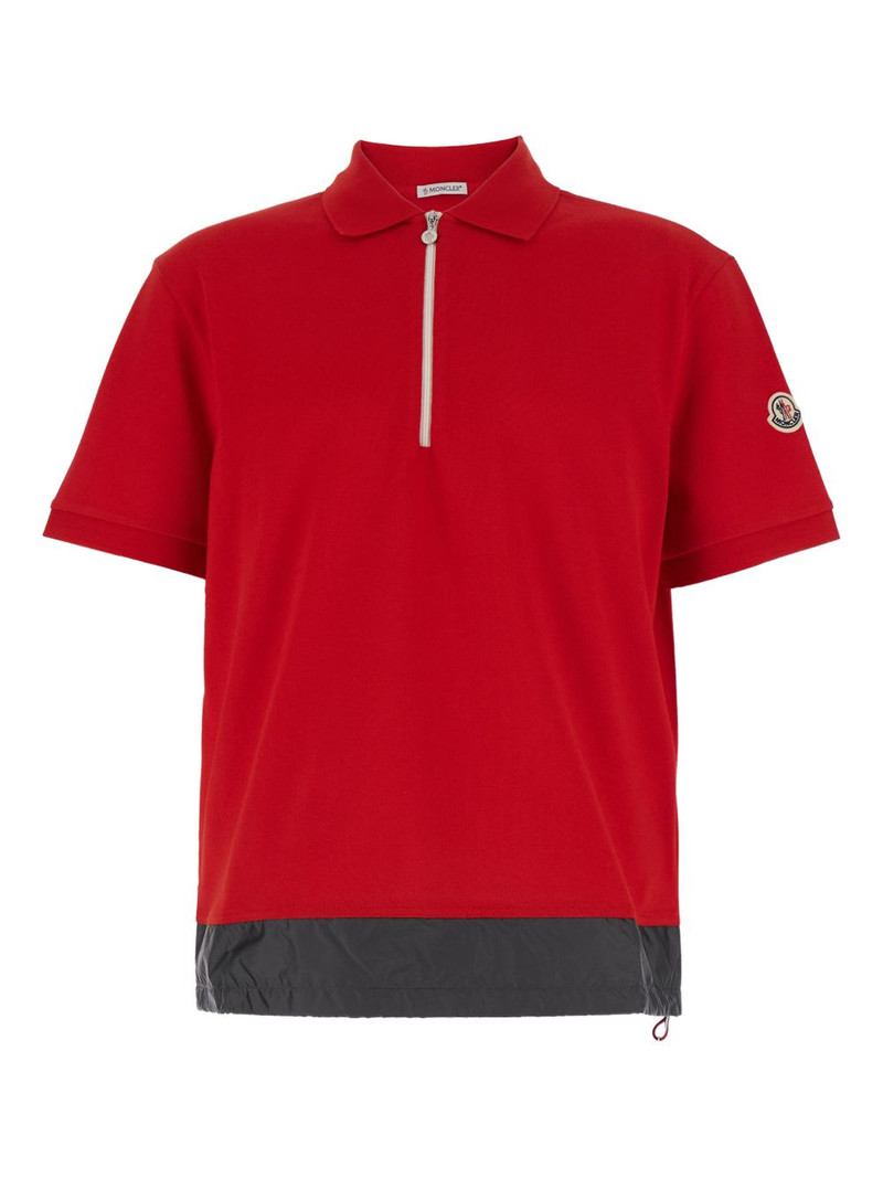 half-zip short-sleeve polo shirt 1