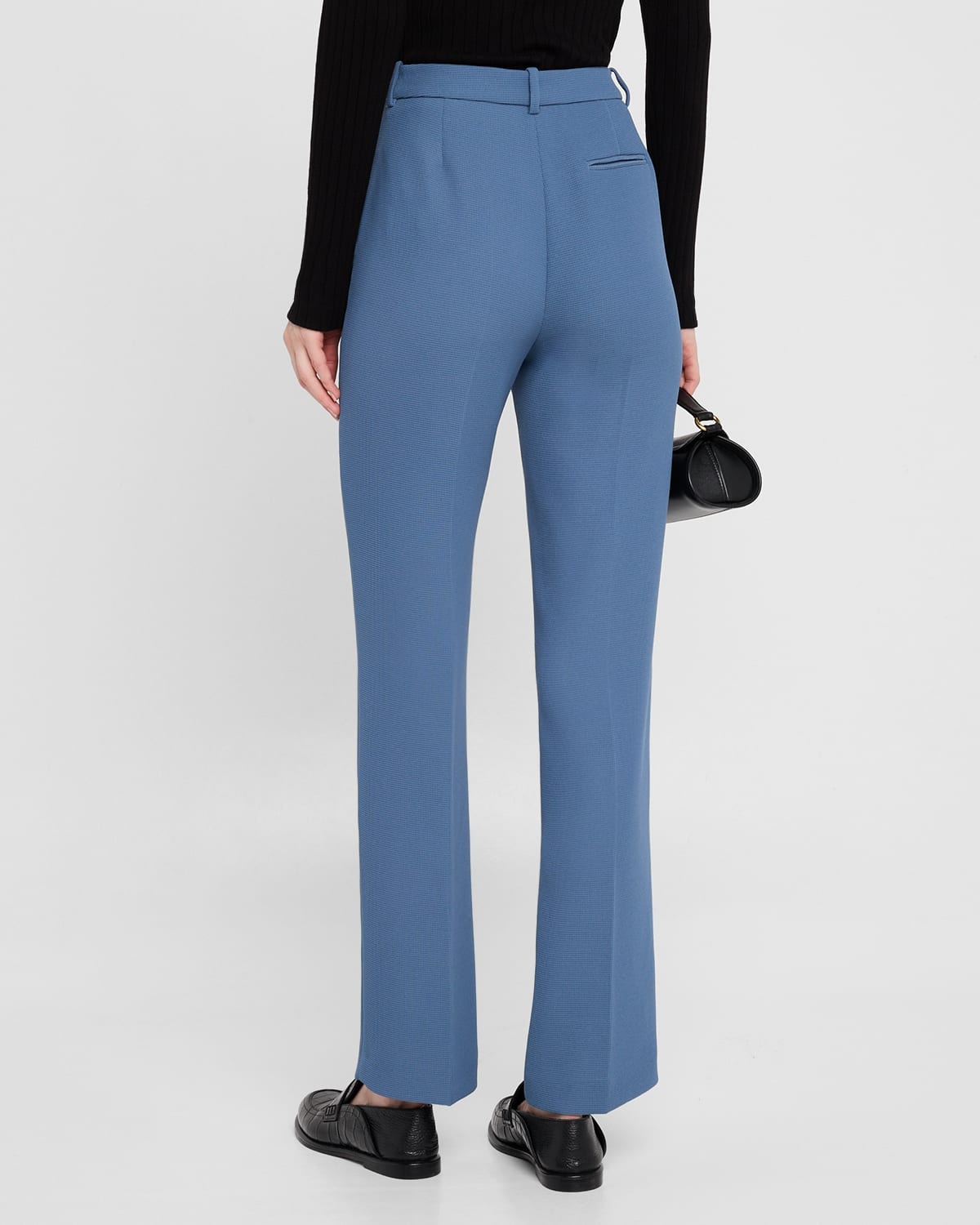 Cropped Slim-Fit Pique Trousers - 3
