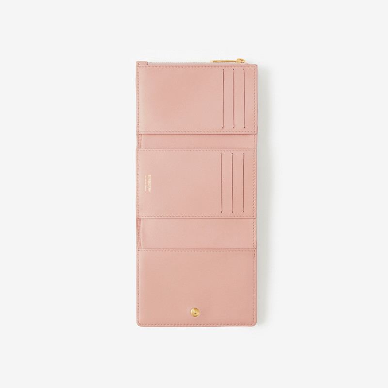 Quilted Leather Small Lola Folding Wallet 4