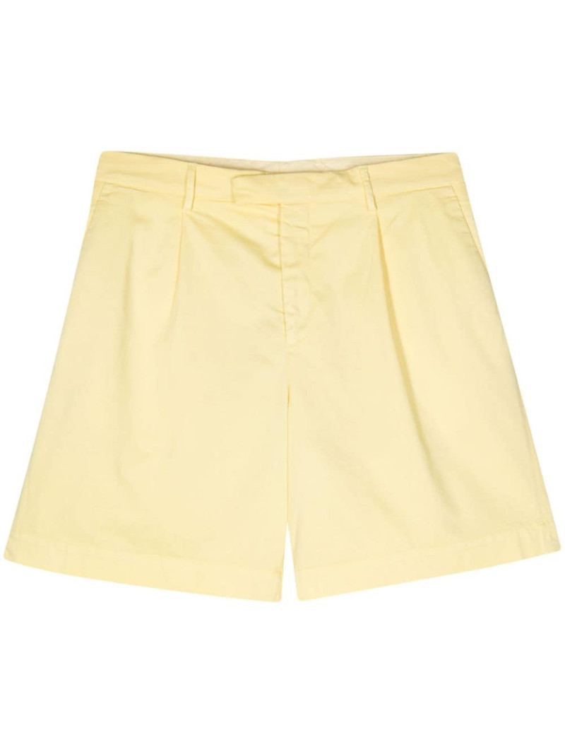 pleat-detailing bermuda shorts 1