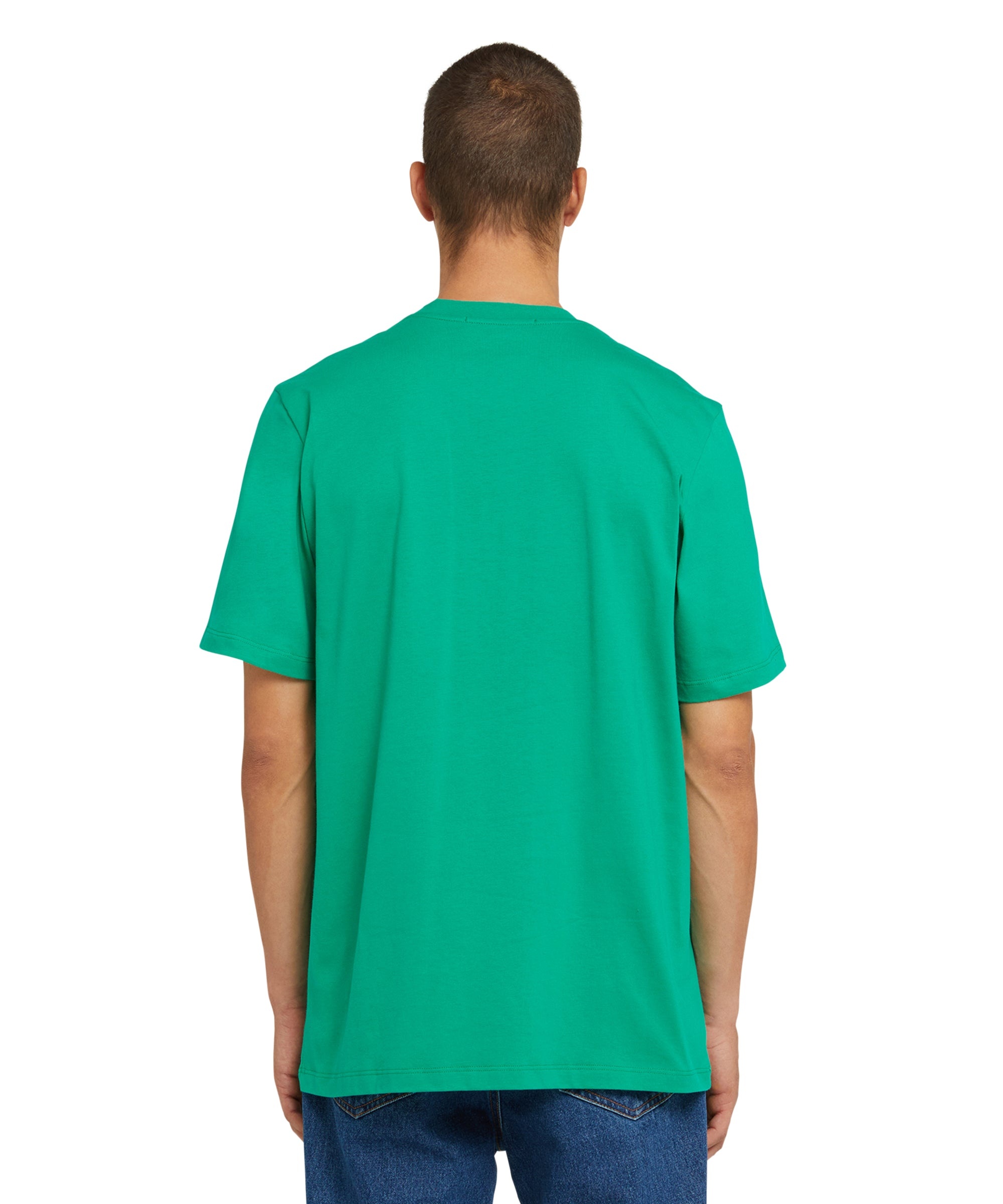 Cotton t-shirt with brushstroke logo - 3