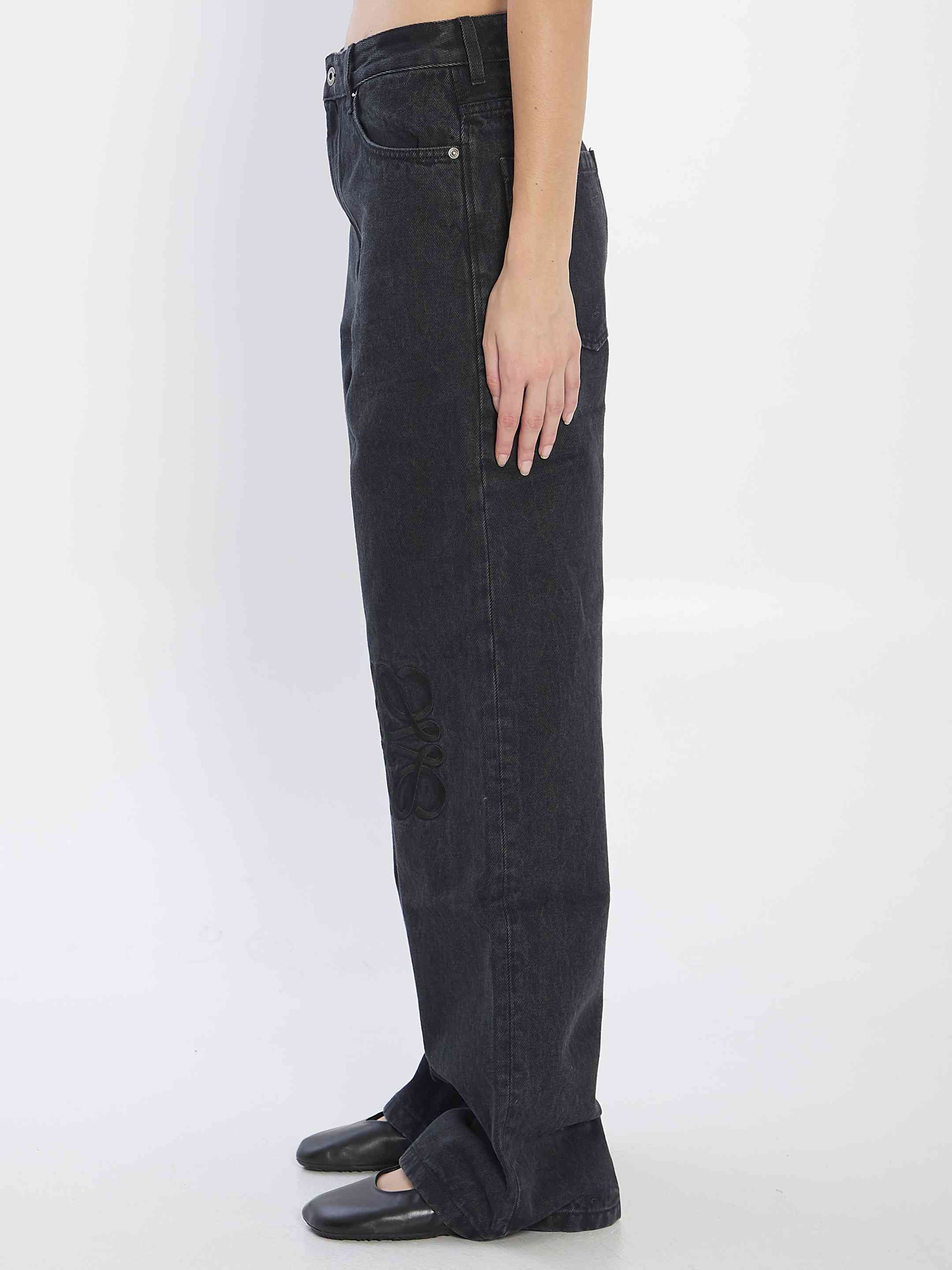 Loewe Women Anagram Baggy Jeans - 3