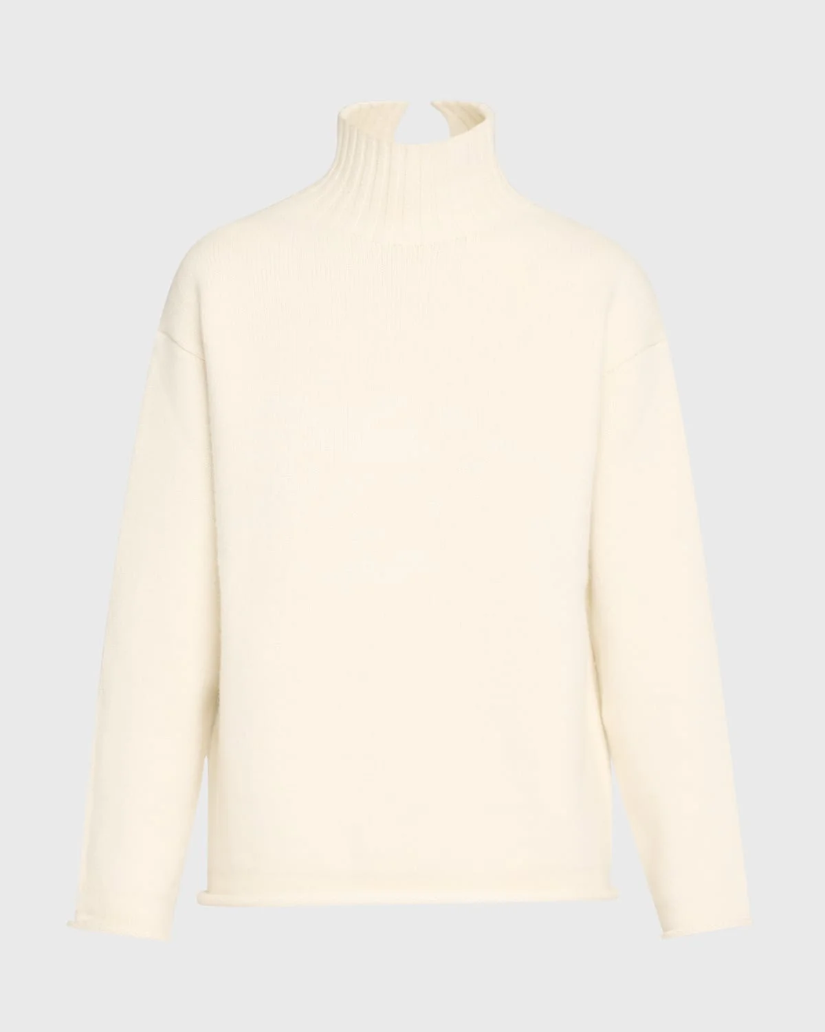 Turtleneck Textured Cashmere Sweater - 1