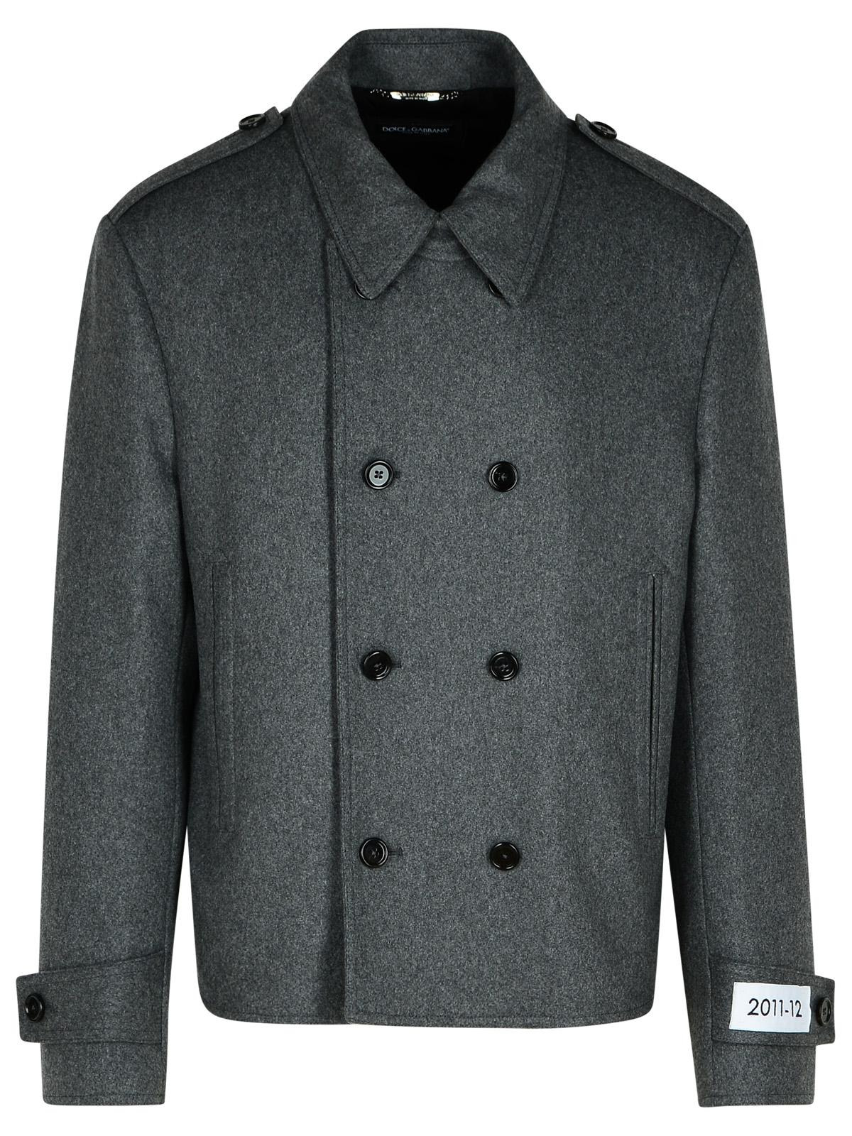 Dolce & Gabbana Grey Wool Blend Jacket Men - 1