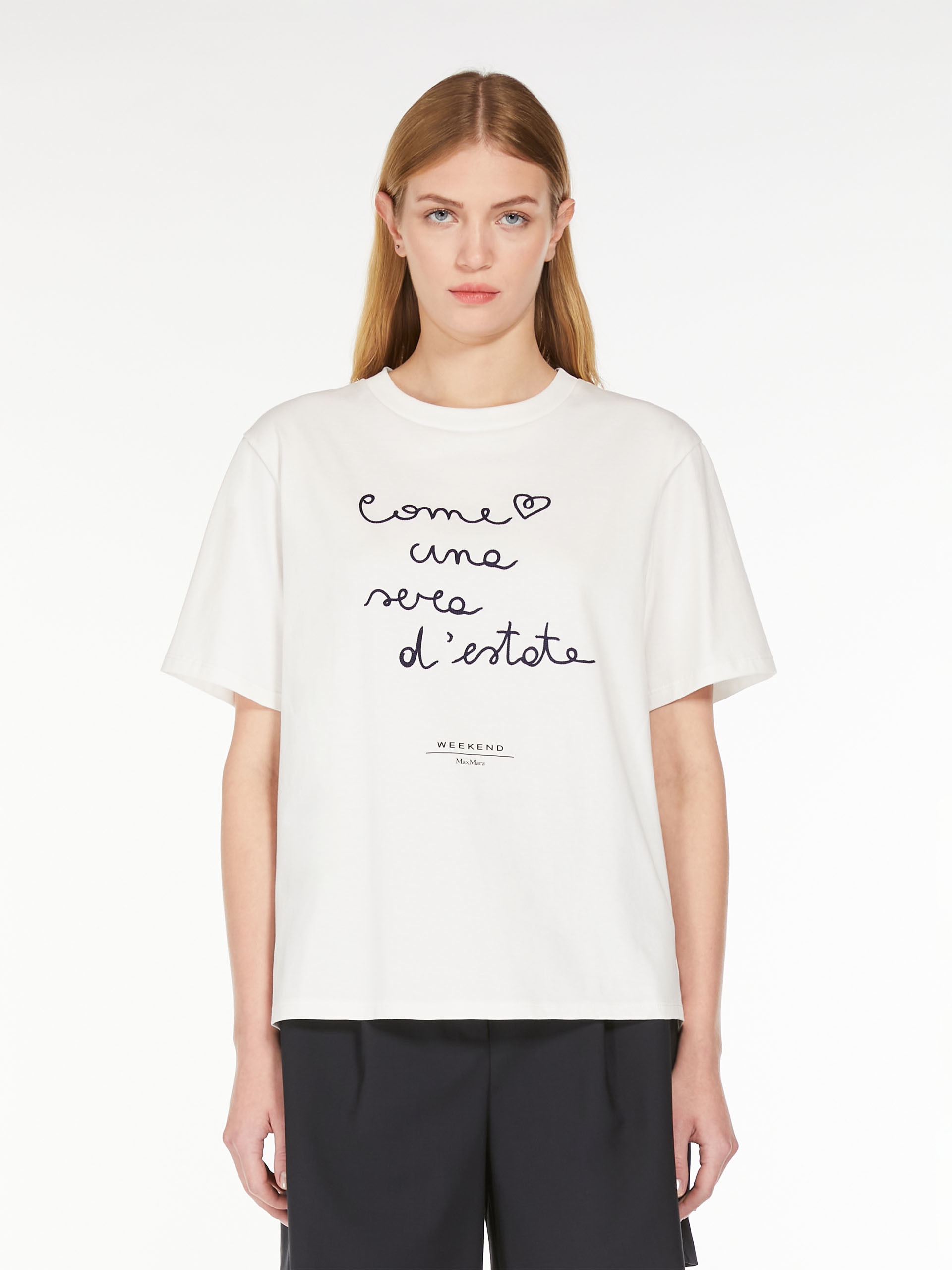 BARBANO Cotton T-shirt with embroidered lettering detail - 3